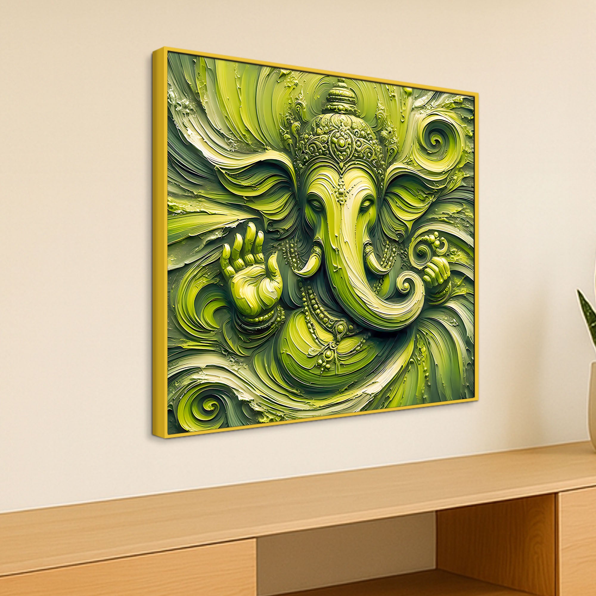 Elegant Lord Ganesh Ji Painting