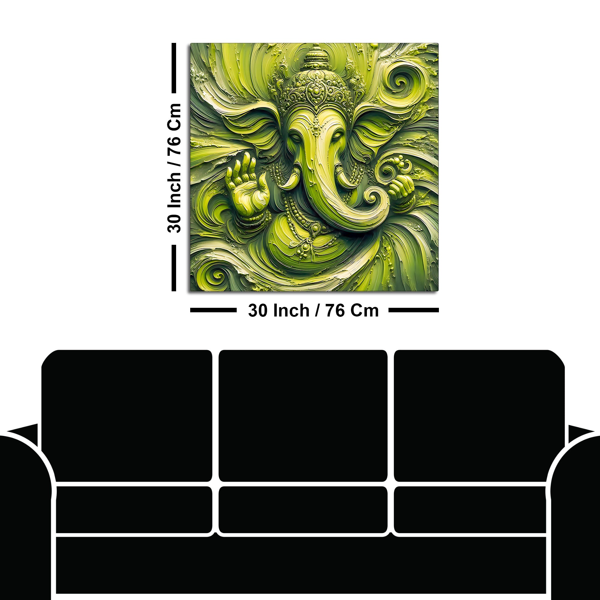 Elegant Lord Ganesh Ji Painting