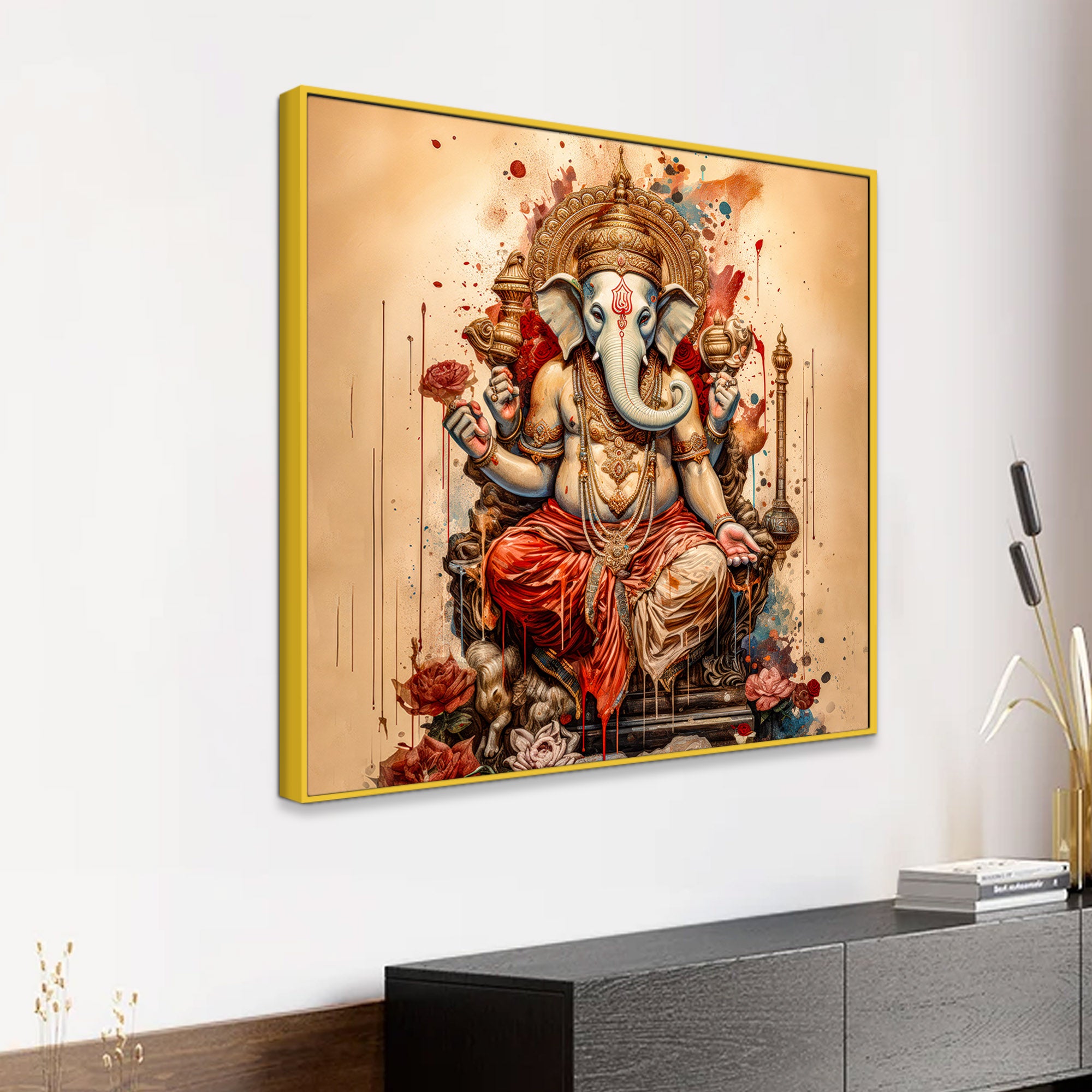Elegant Lord Ganpati Painting