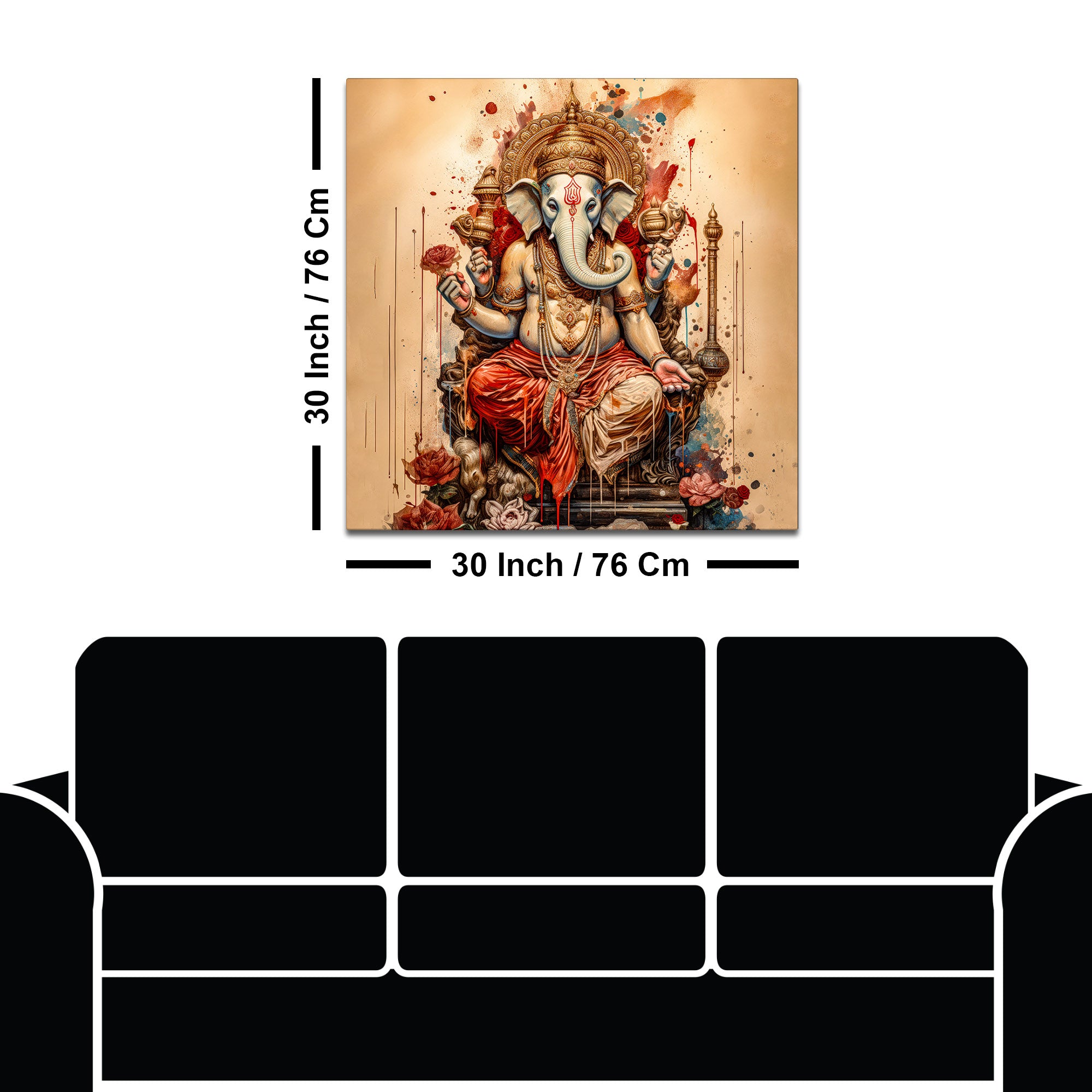 Elegant Lord Ganpati Painting