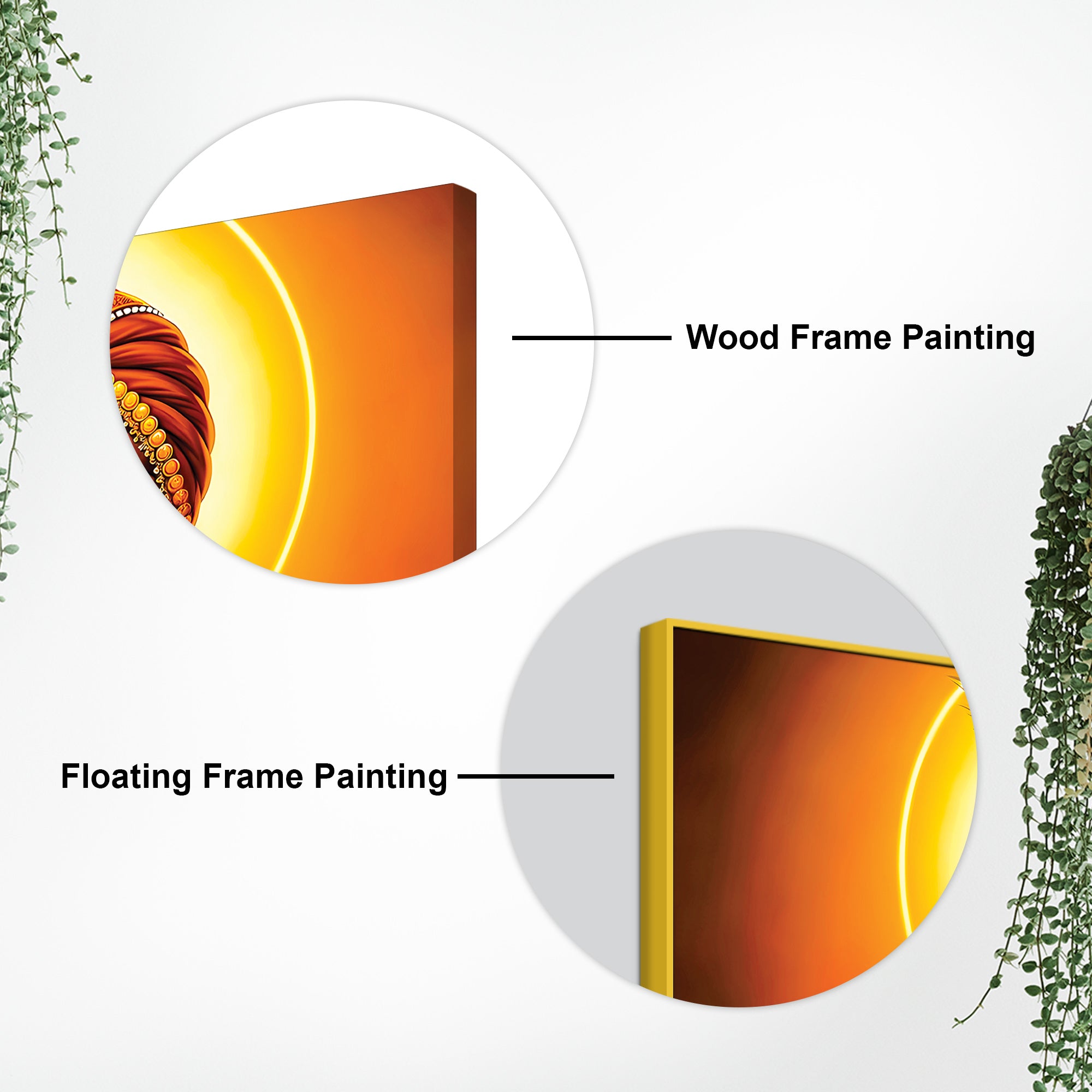 Elegant Lord Krishna Spiritual Canvas Painting for Living Room