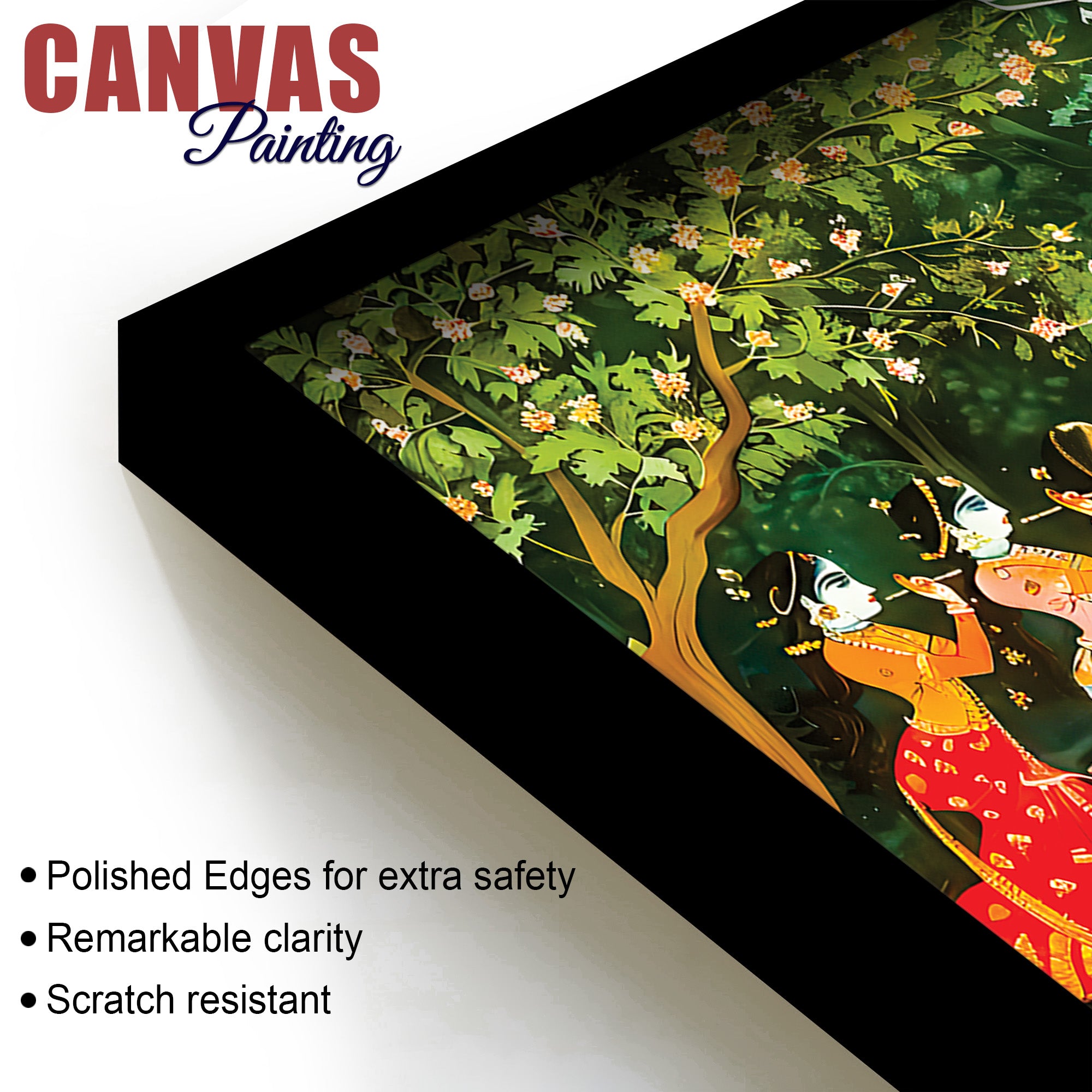 Elegant Raslila Spiritual Canvas Painting for Wall Décor