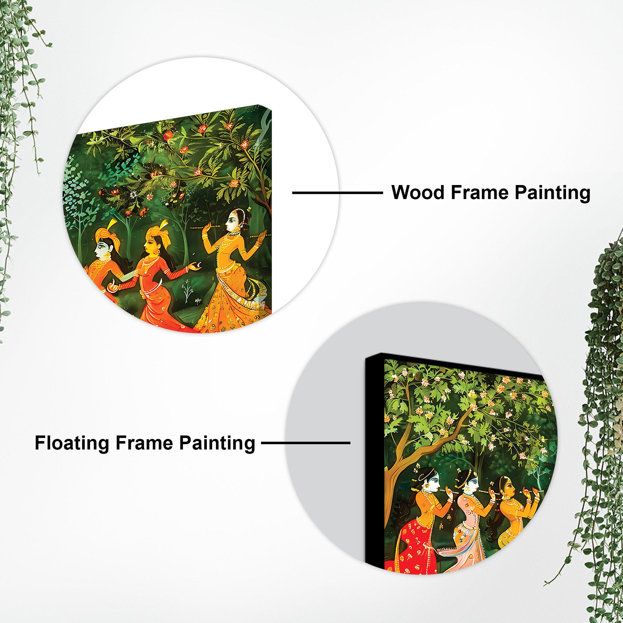 Elegant Raslila Spiritual Canvas Painting for Wall Décor