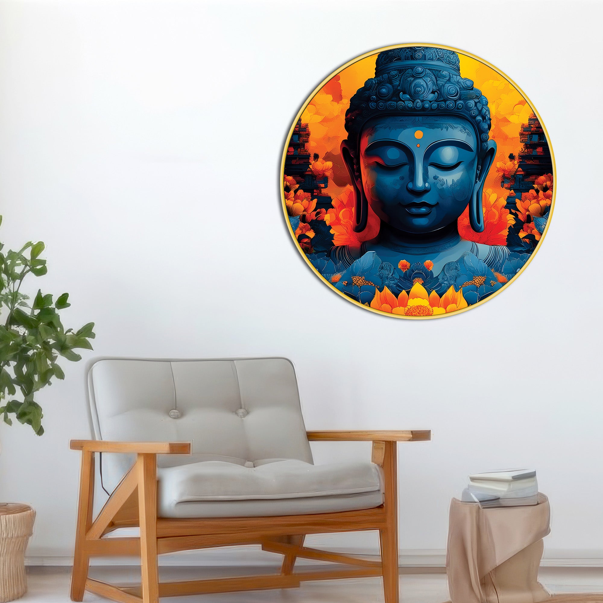 elegant-round-buddha-painting
