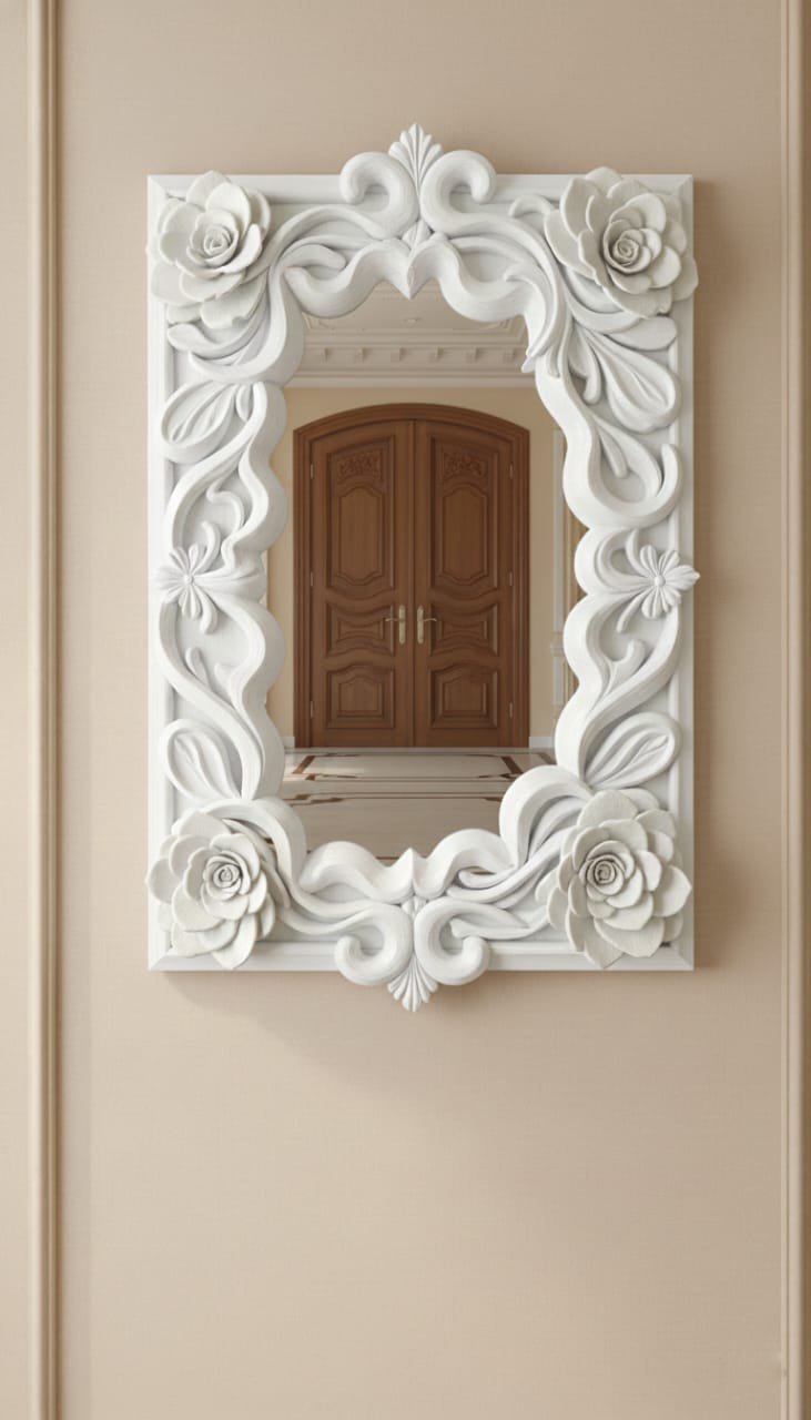 elegant-white-sunburst-3d-wall-mirror-decorative-round-mirror-for-living-room