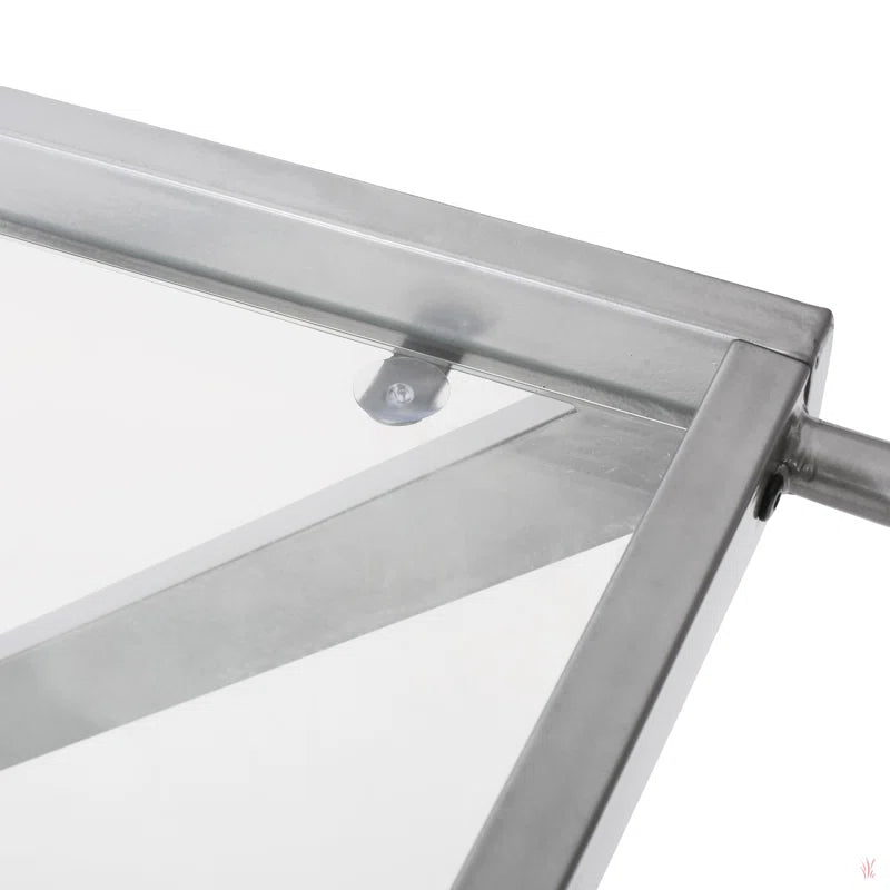 Elegant Z-Leg Serving Trolley in Metal Finish