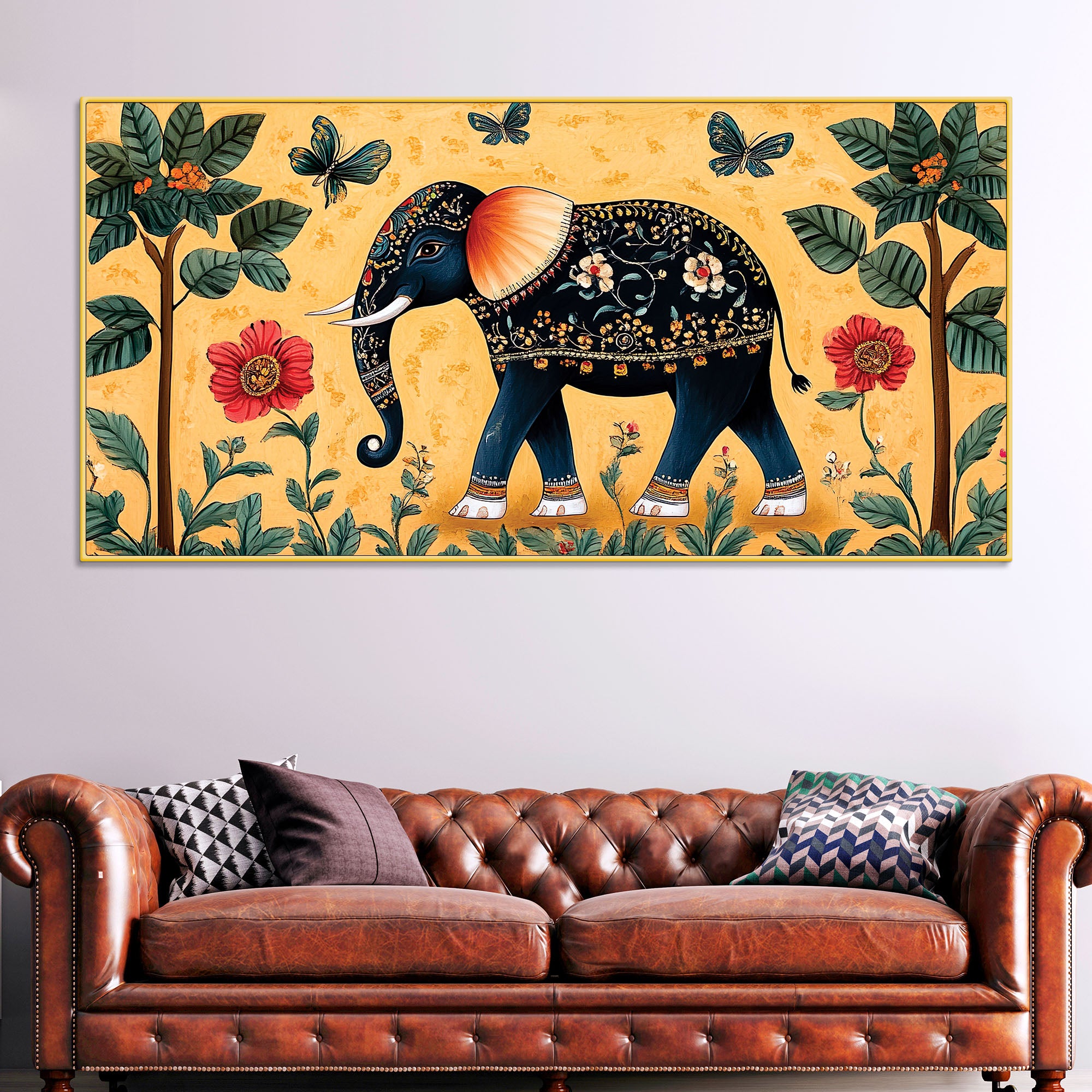 Elephant Wall Art Canvas Wall Painting