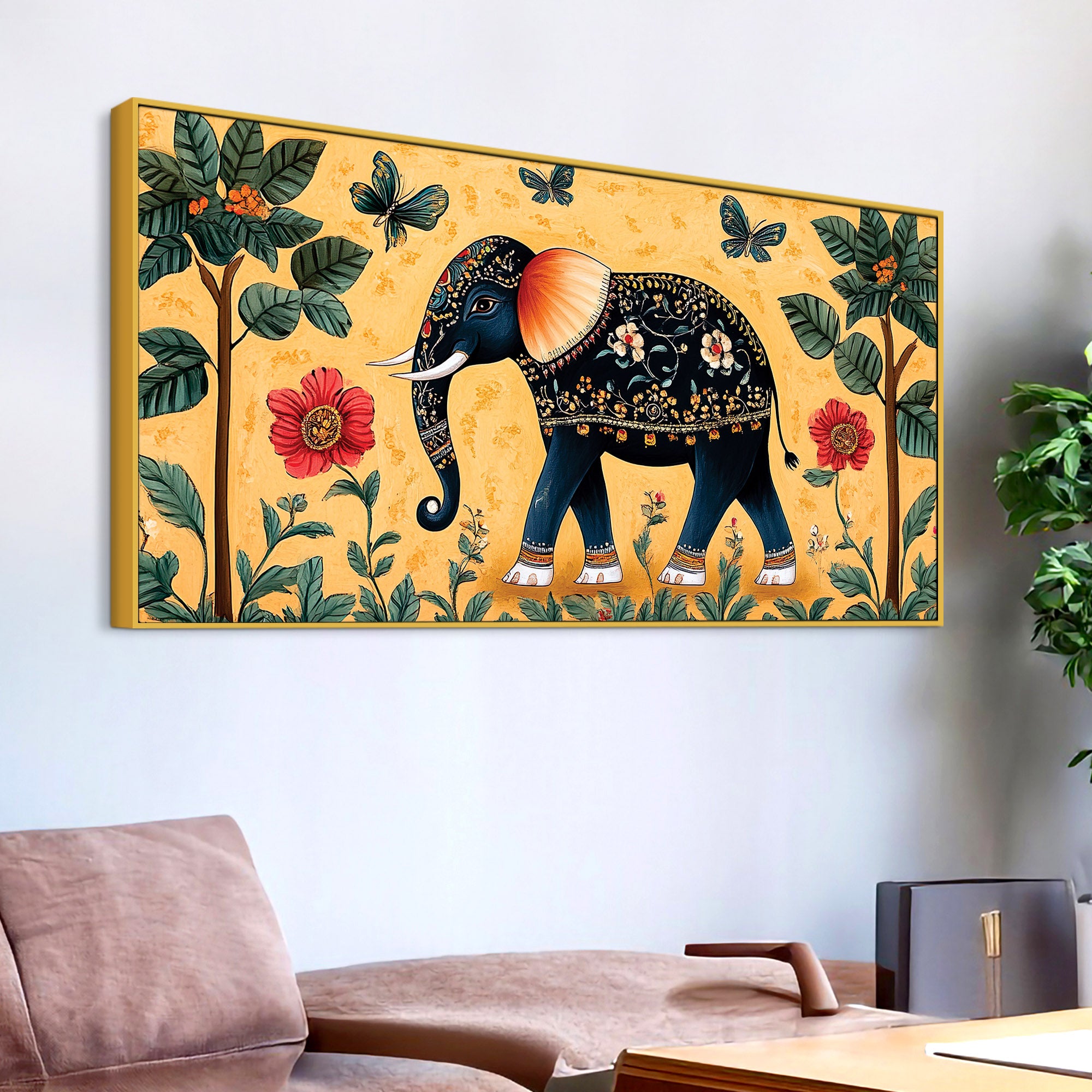 Elephant Wall Art Canvas Wall Painting