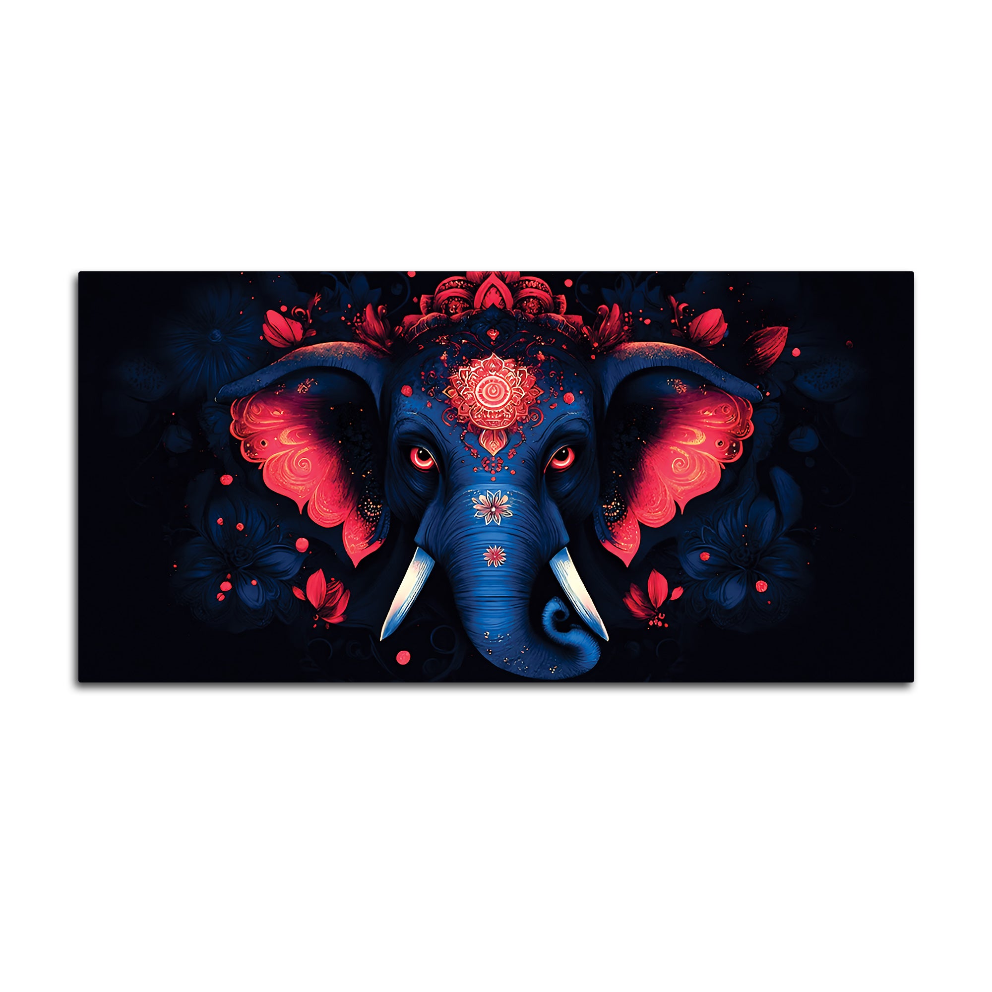 Eternal Lord Shri Ganesha Stylish Canvas Wall Painting for Home & Office Decor