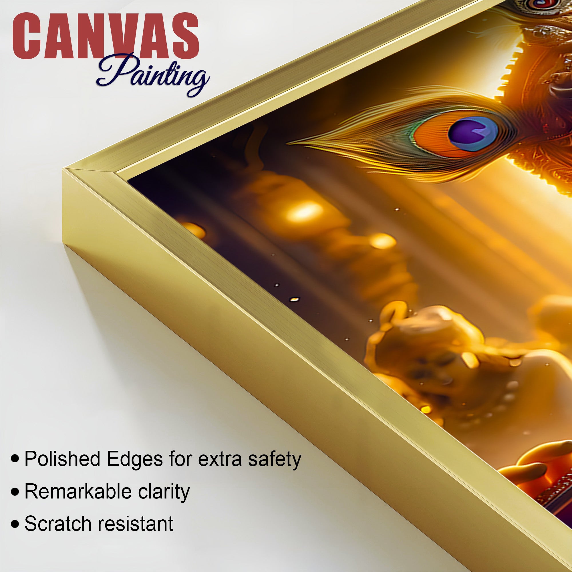 Eternal Radha Krishna Devotional Canvas Wall Painting