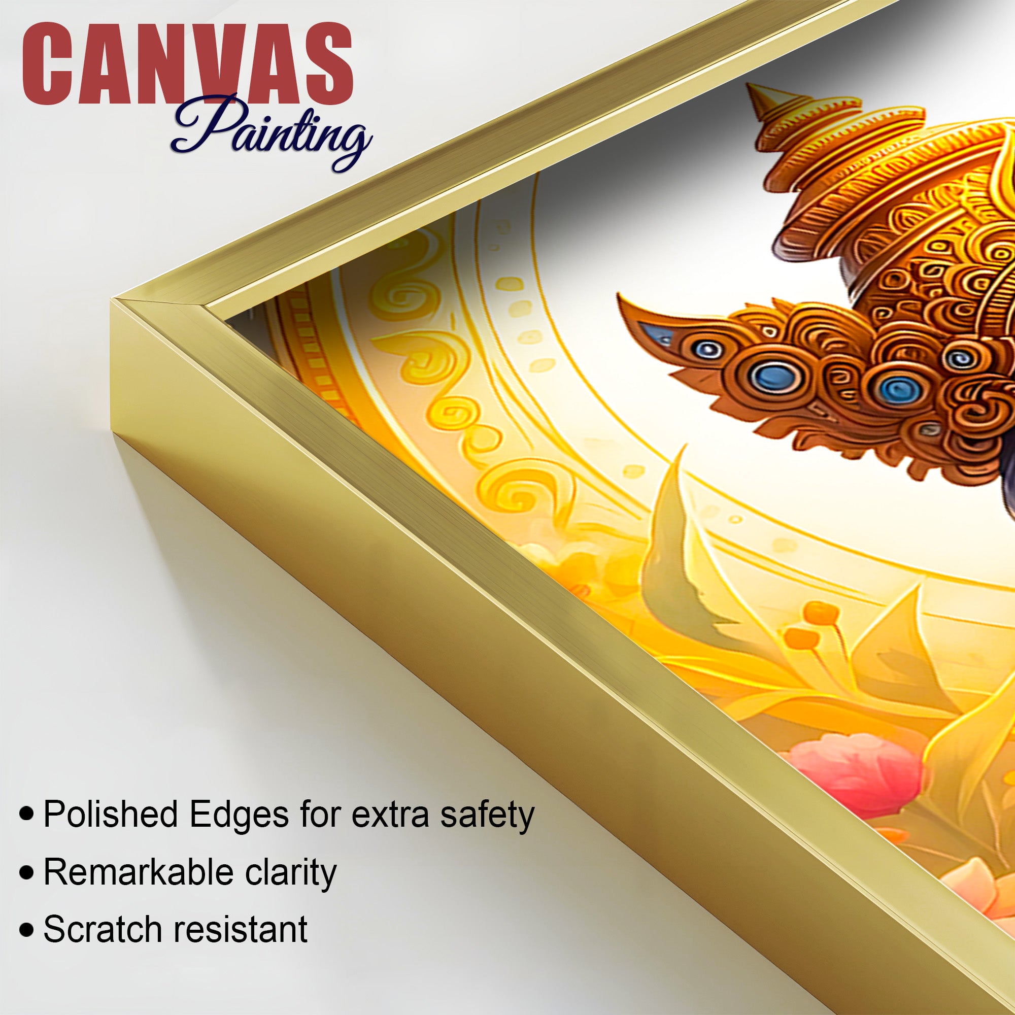 Eternal Shri Radha Krishna Premium Pichwai Style Canvas Wall Painting for Home & Office