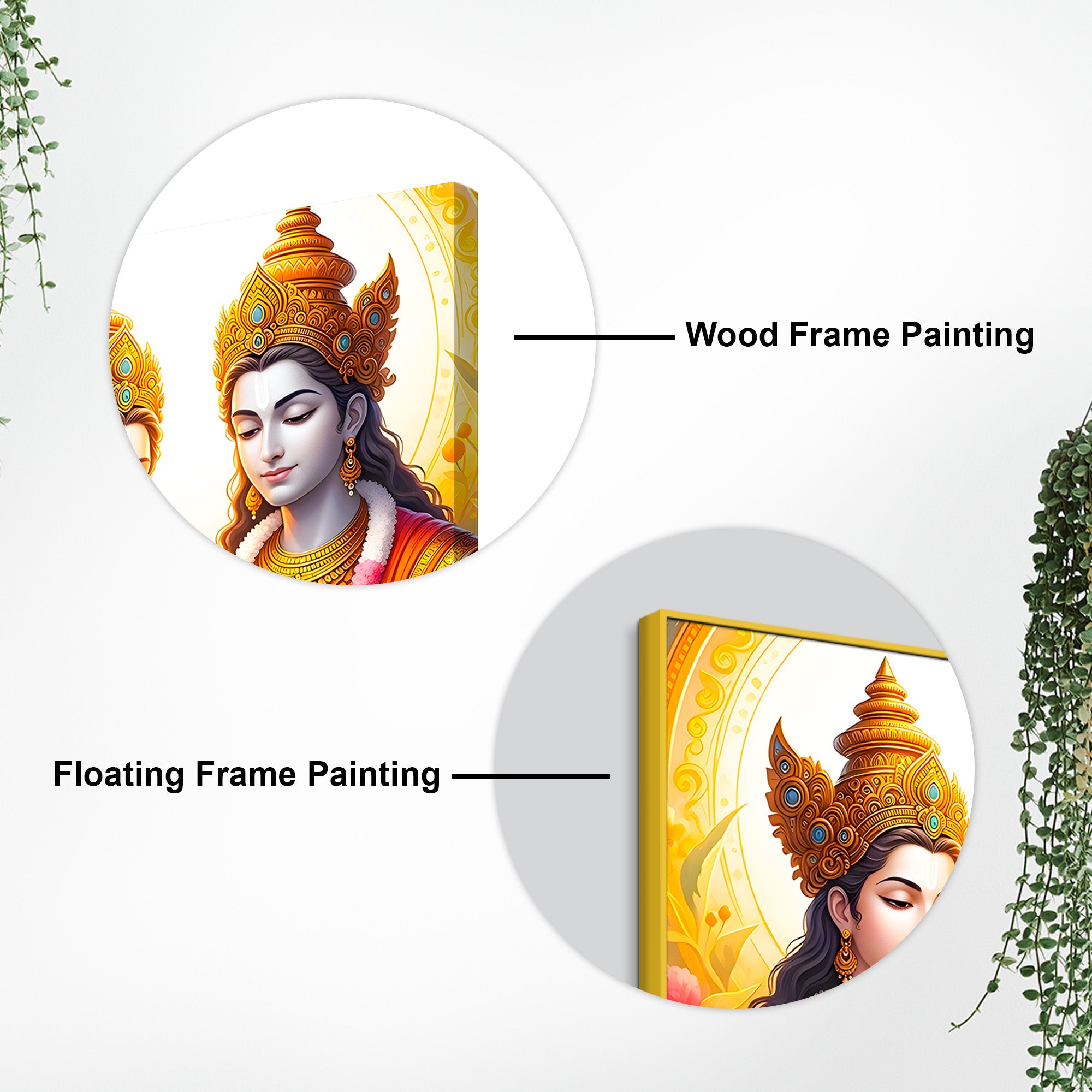 Eternal Shri Radha Krishna Premium Pichwai Style Canvas Wall Painting for Home & Office