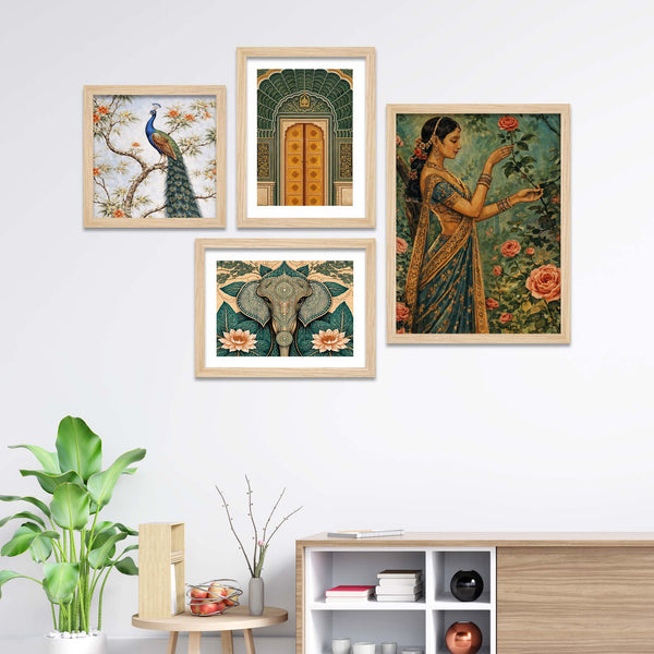 ethnic-home-decor-wall-frame-set-of-four