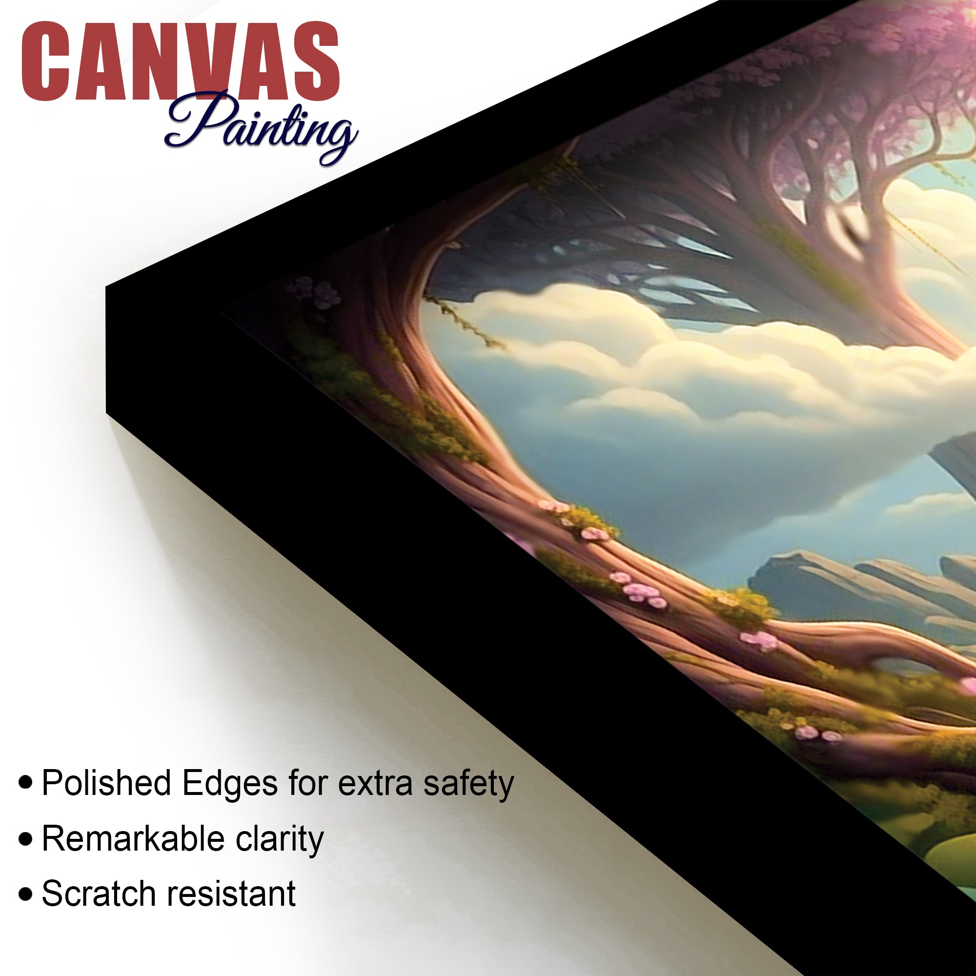 Exclusive Nature Themed Lord Ganesha's Premium Canvas Wall Painting For Home & Office Spaces – Modern Religious Wall Art