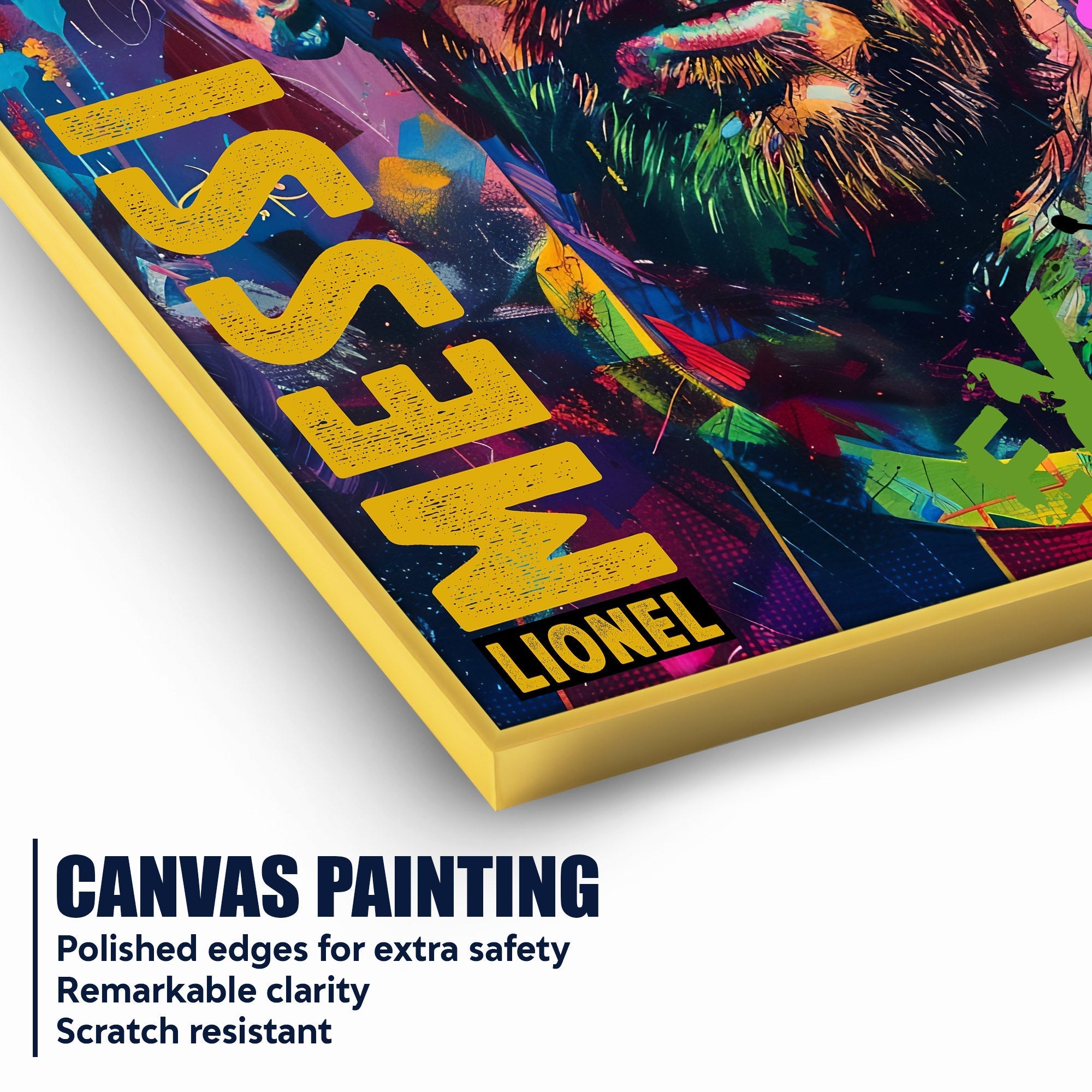 Feel The Inner Goat Cotton Canvas Wall Painting