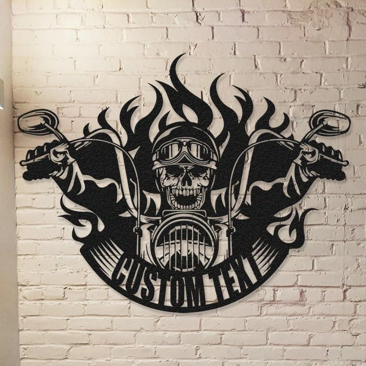 flaming-skull-motorcycle-metal-wall-art-for-home-decor