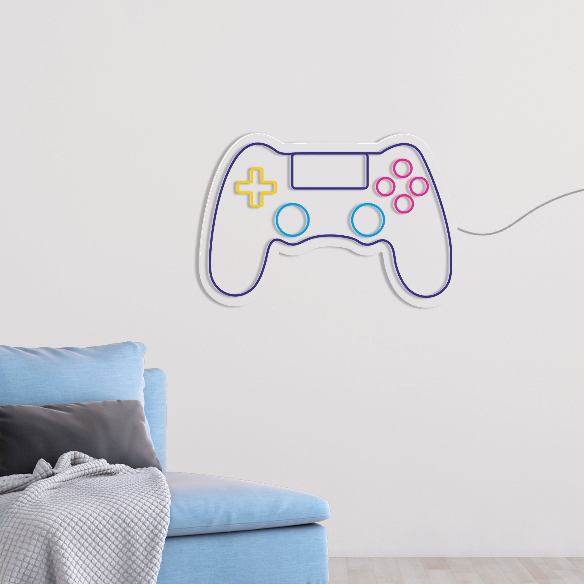 Gaming Joystick Symbol Neon Sign LED Light