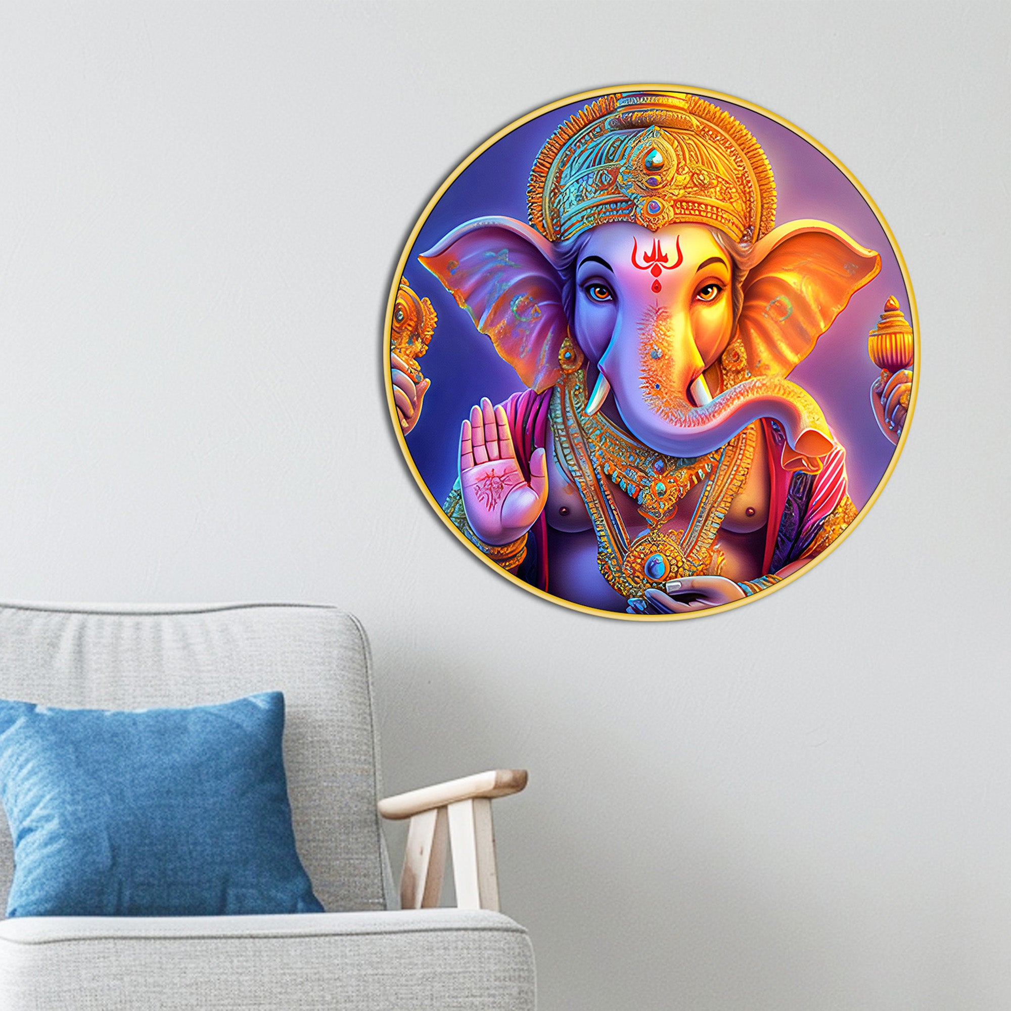 Ganesh Ji Canvas Wall Painting