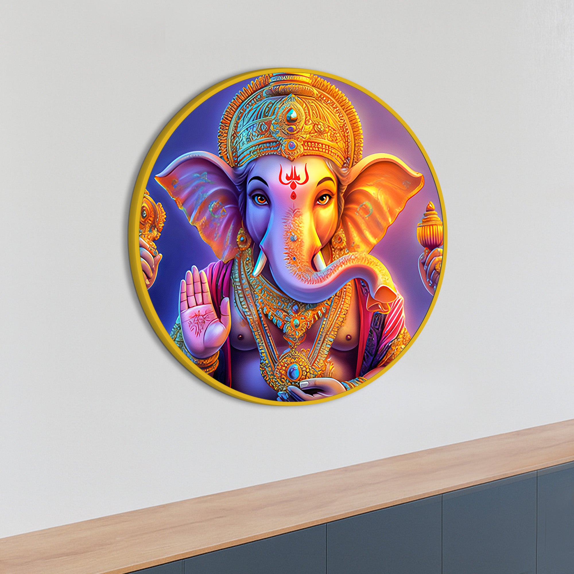 Ganesh Ji Canvas Wall Painting