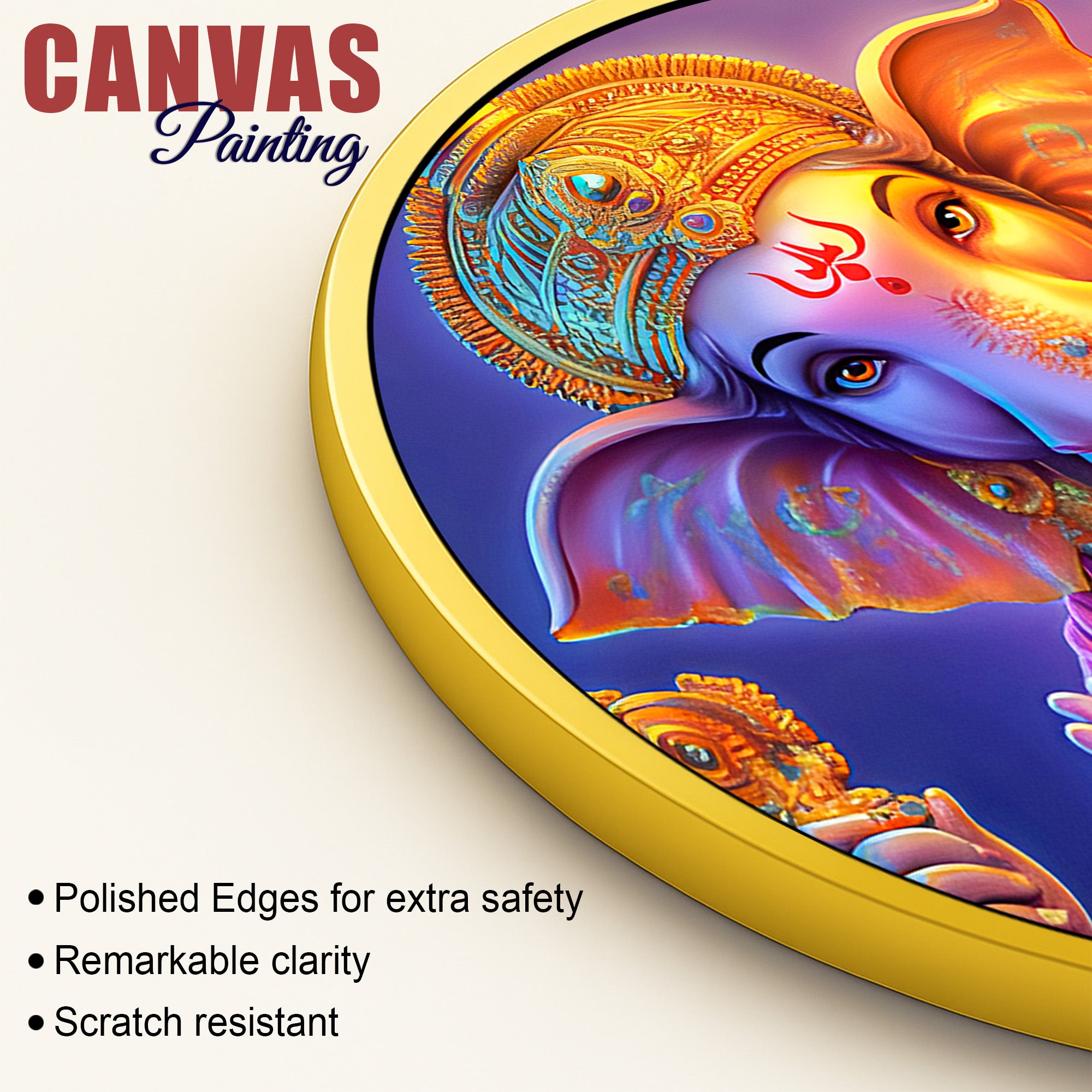 Ganesh Ji Canvas Wall Painting