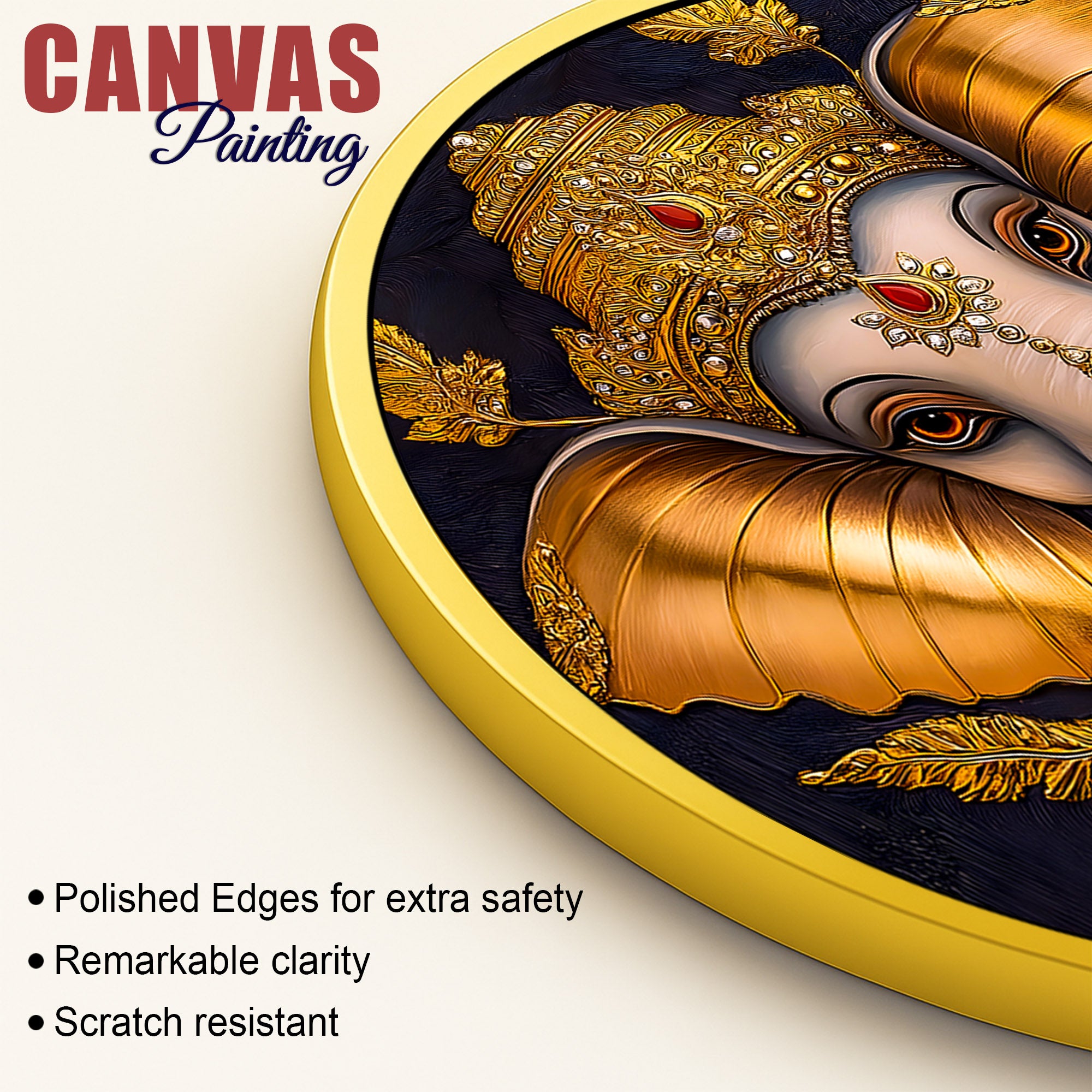 Ganesh Ji Spiritual Canvas Painting