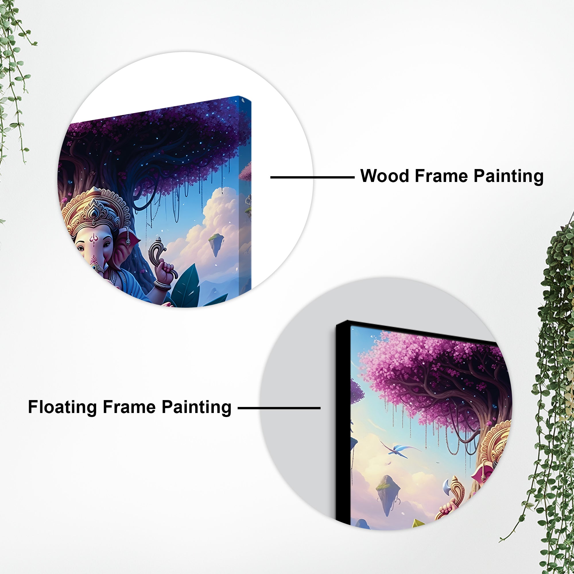 Ganesh Ji Wall Decor Painting for Office & Home