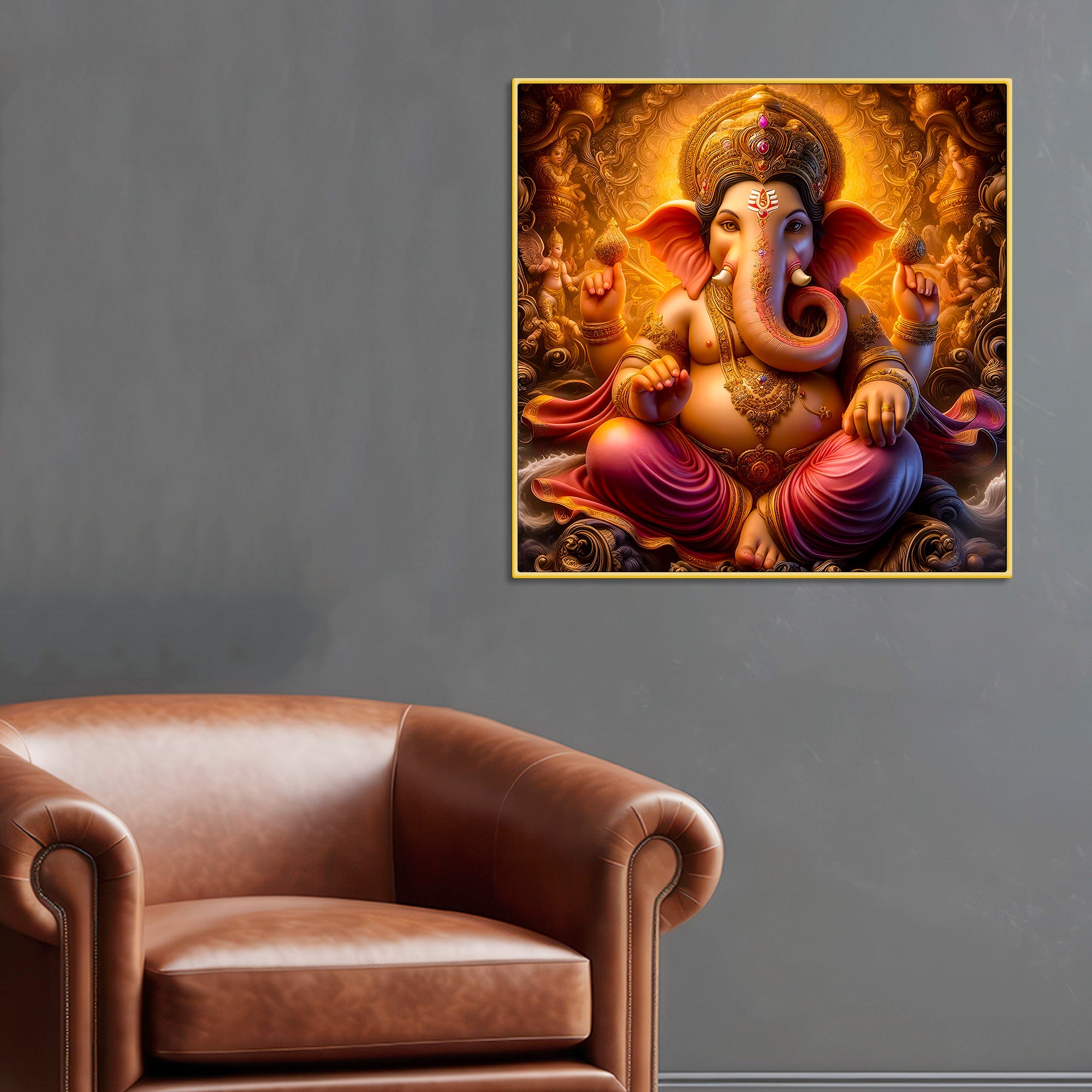 Ganesha Modern Art Painting