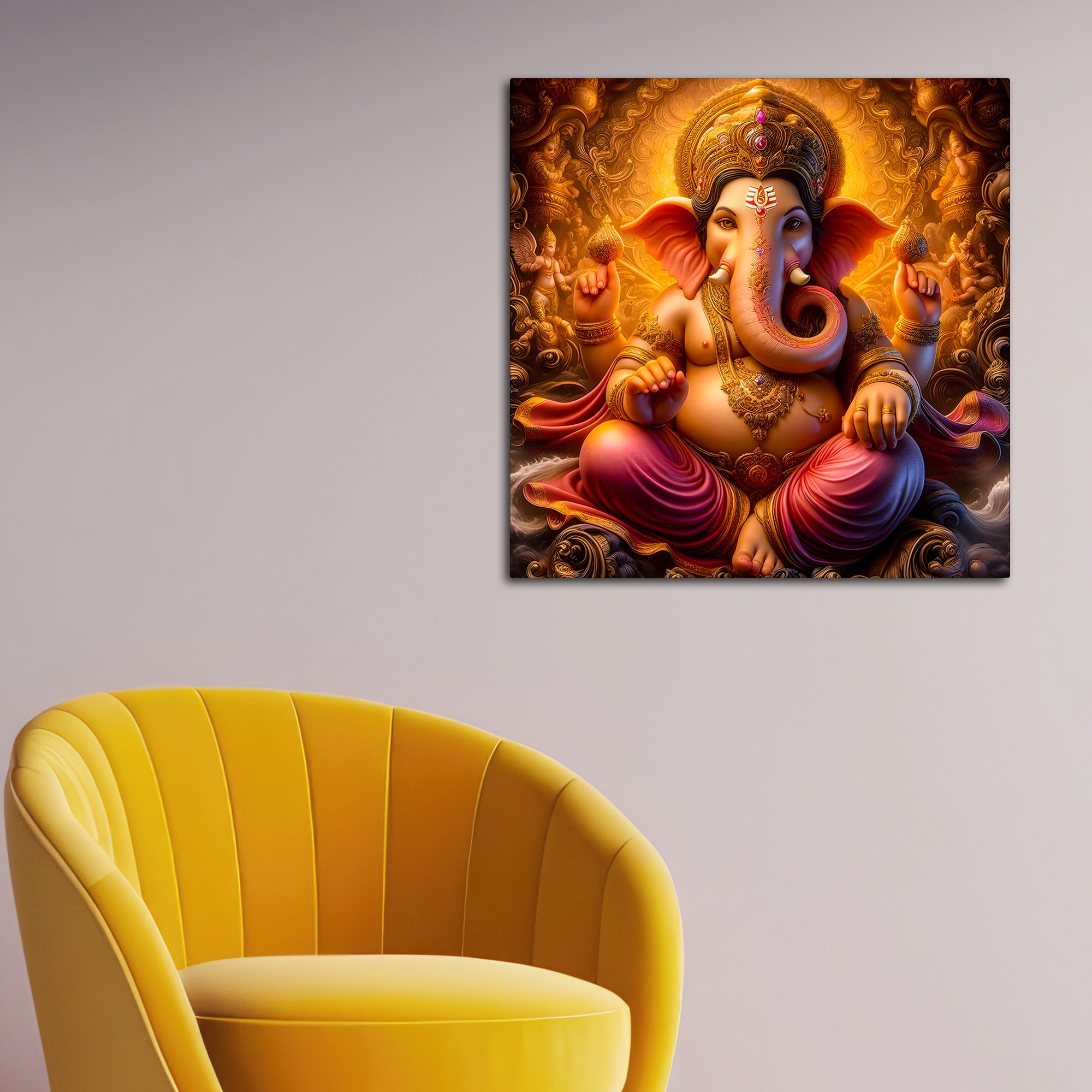 Ganesha Modern Art Painting