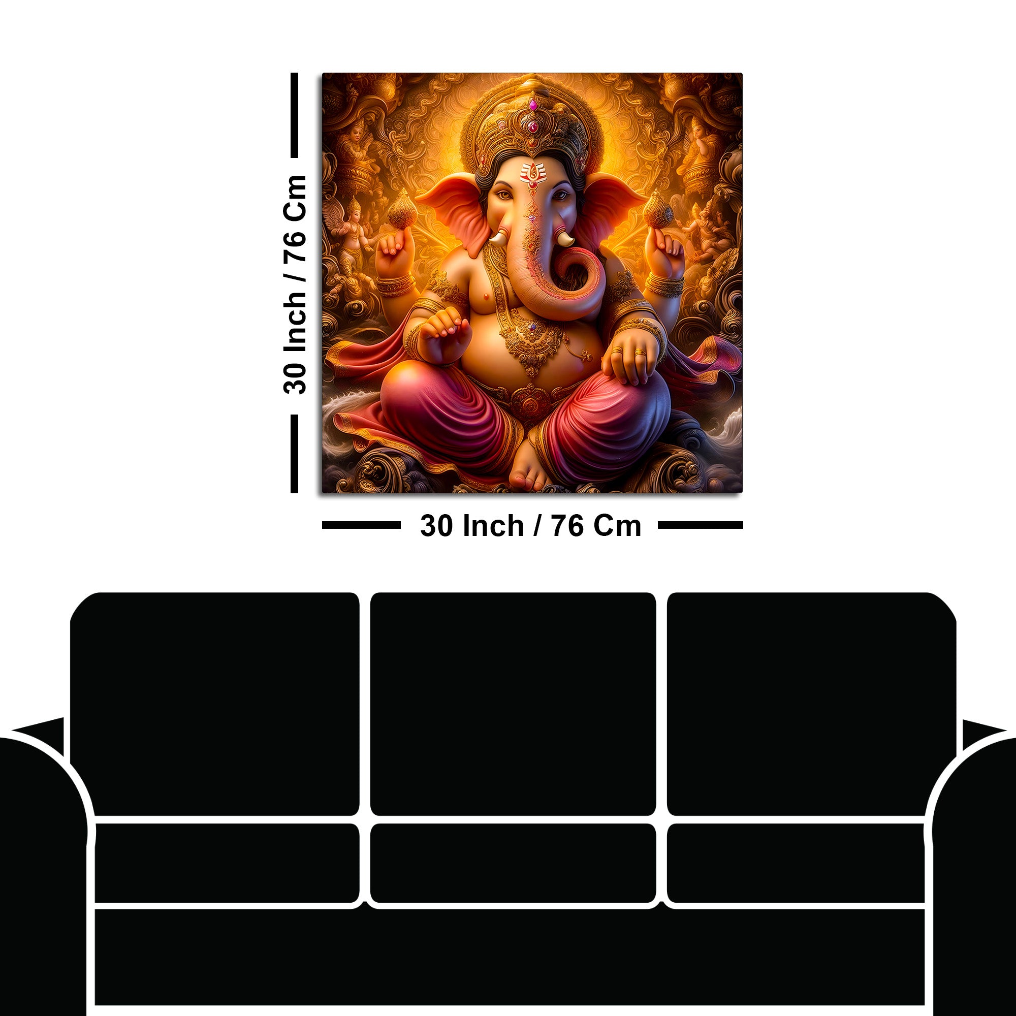 Ganesha Modern Art Painting