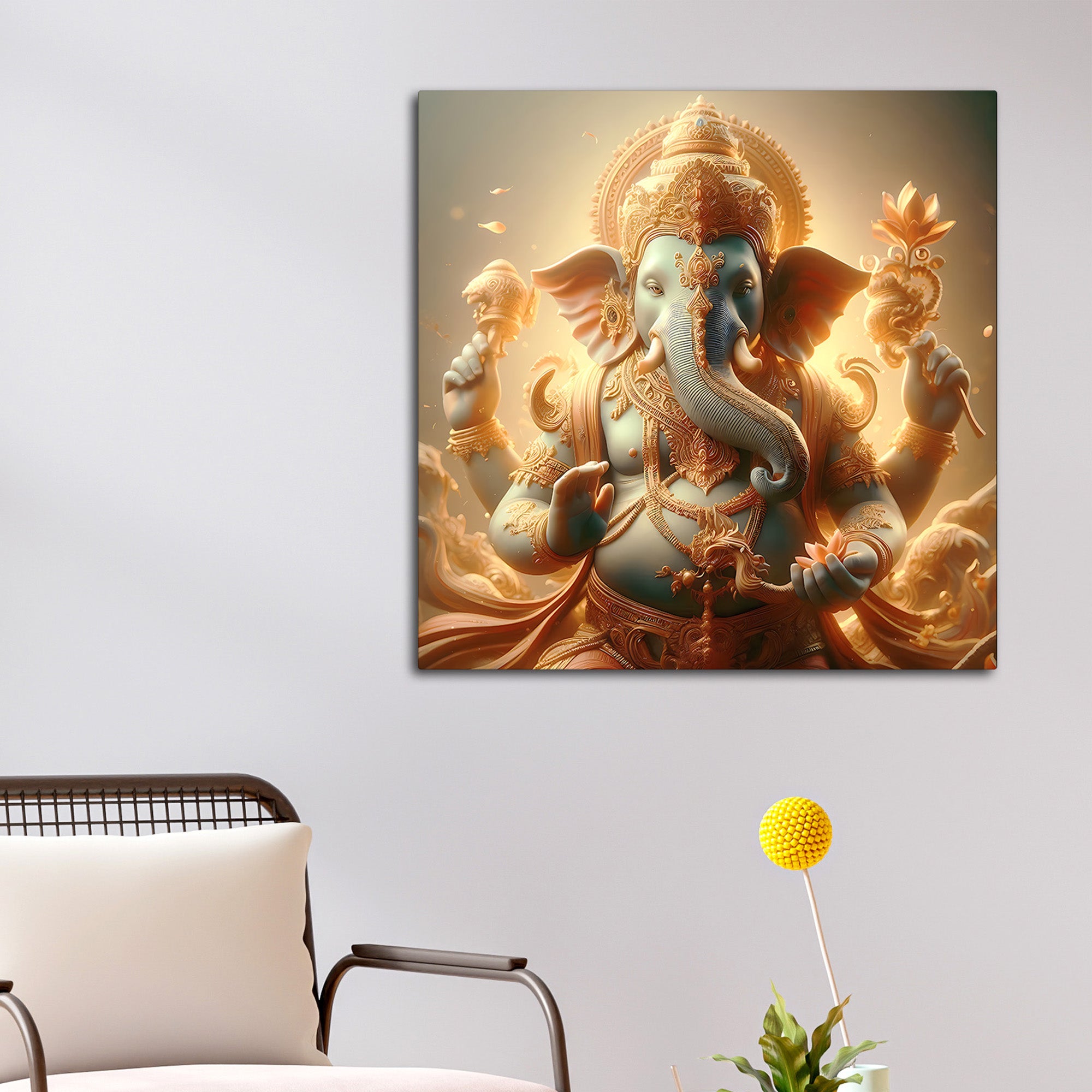 Ganesha Modern Wall Art Painting