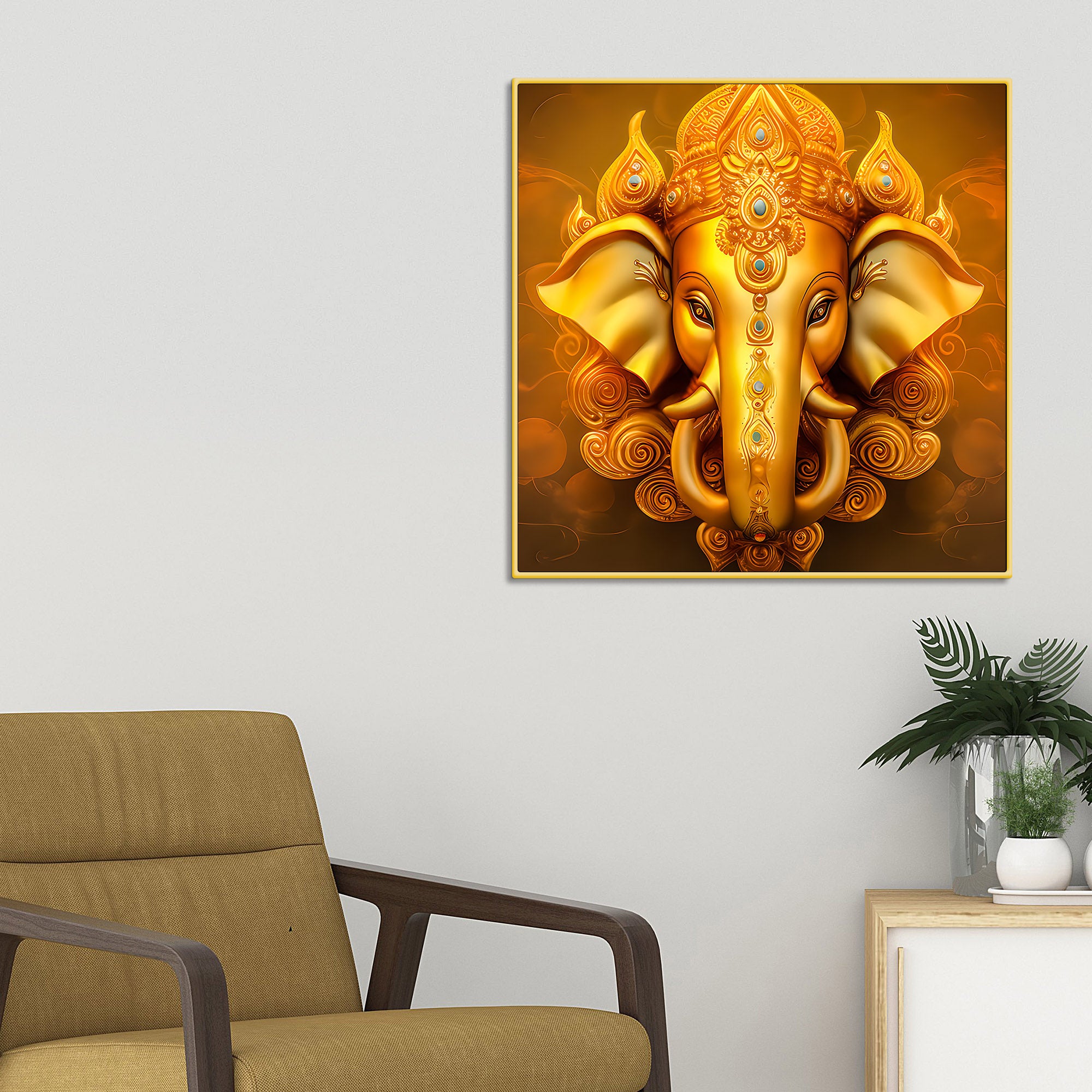 Ganesha Modern Wall Painting
