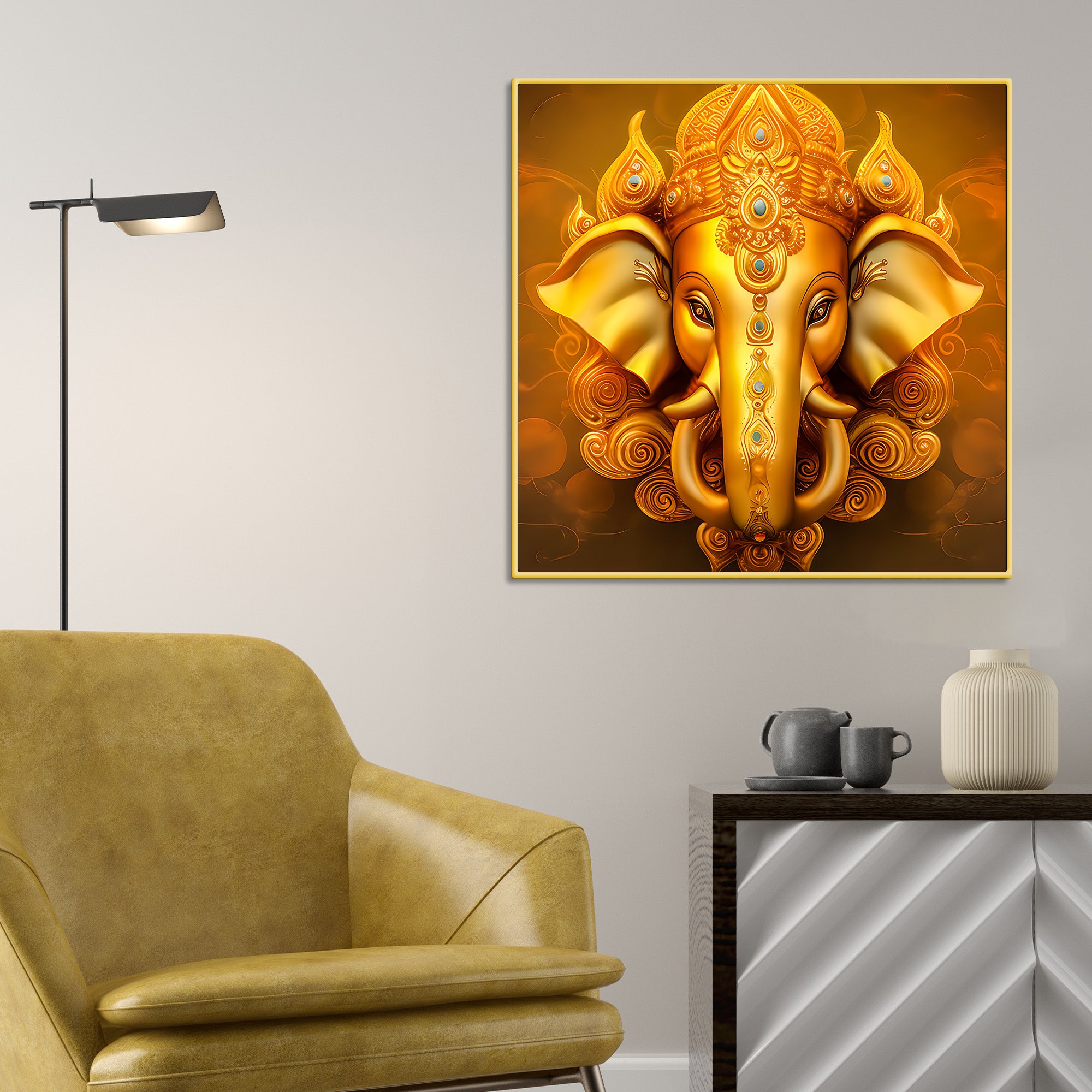 Ganesha Modern Wall Painting