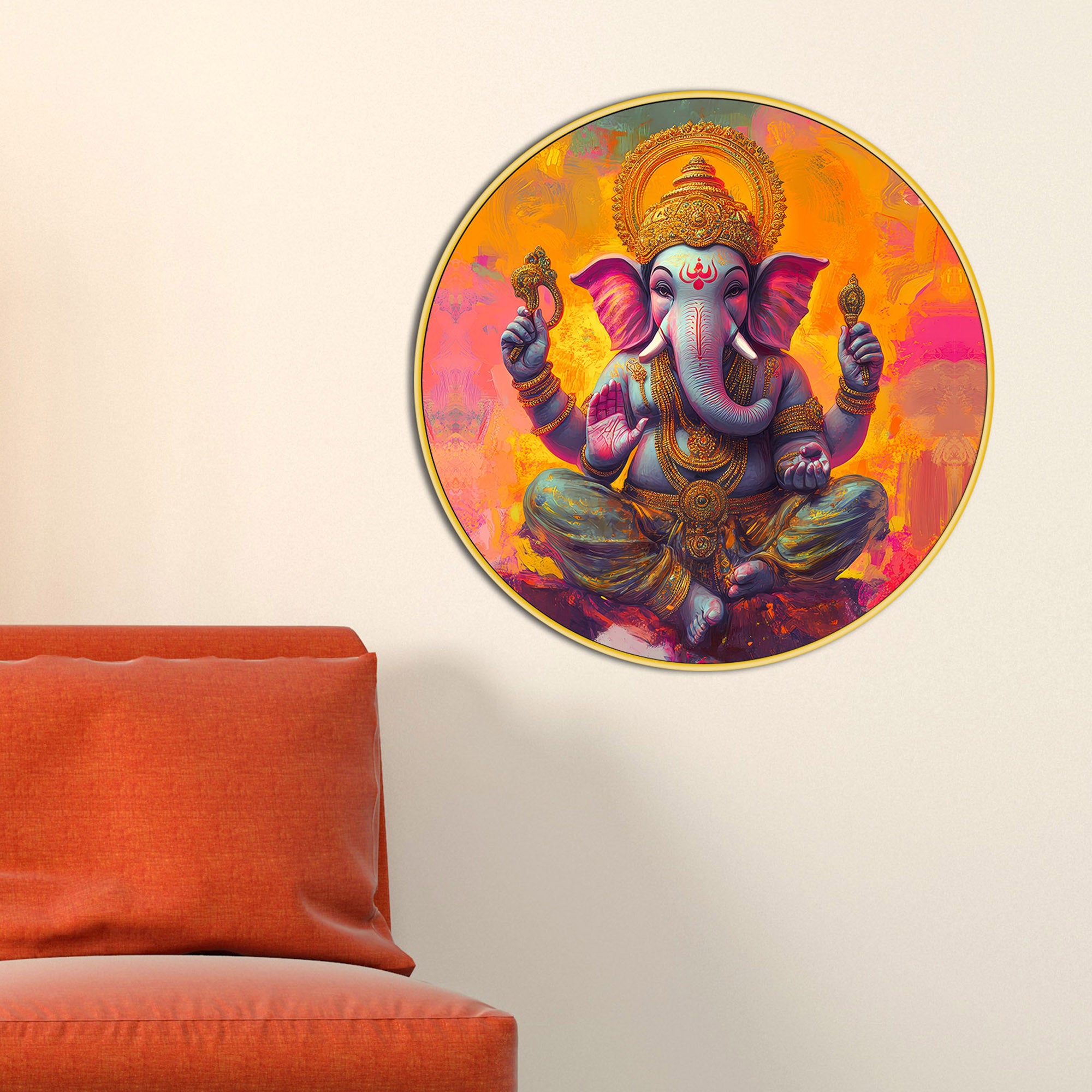 Ganpati Bappa Canvas Wall Painting
