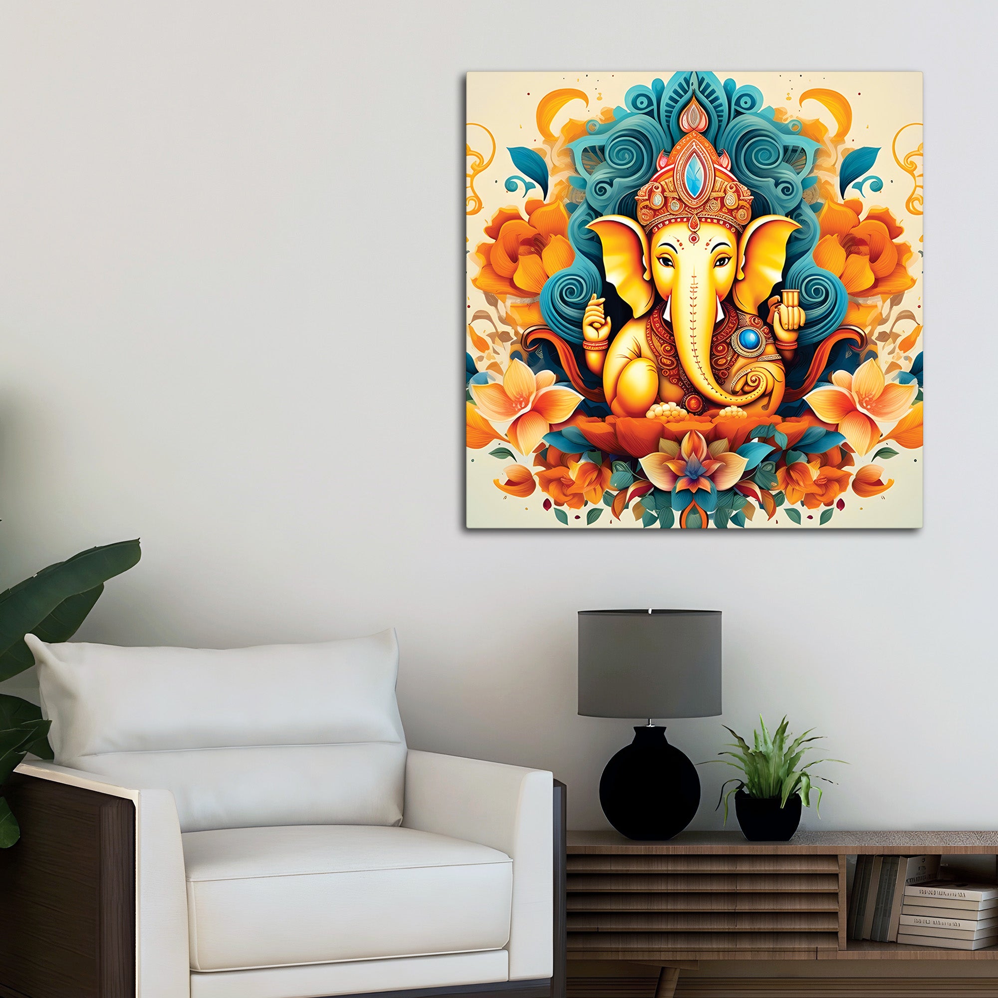 Ganpati Bappa Ji Canvas Painting