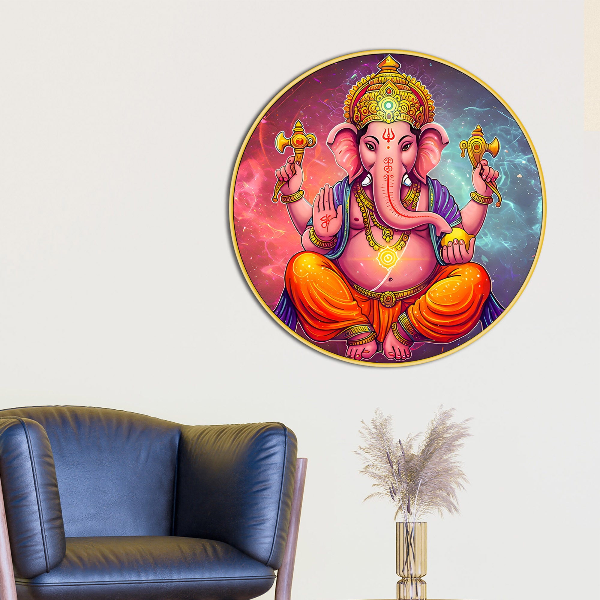 ganpati-bappa-round-wall-decor-painting