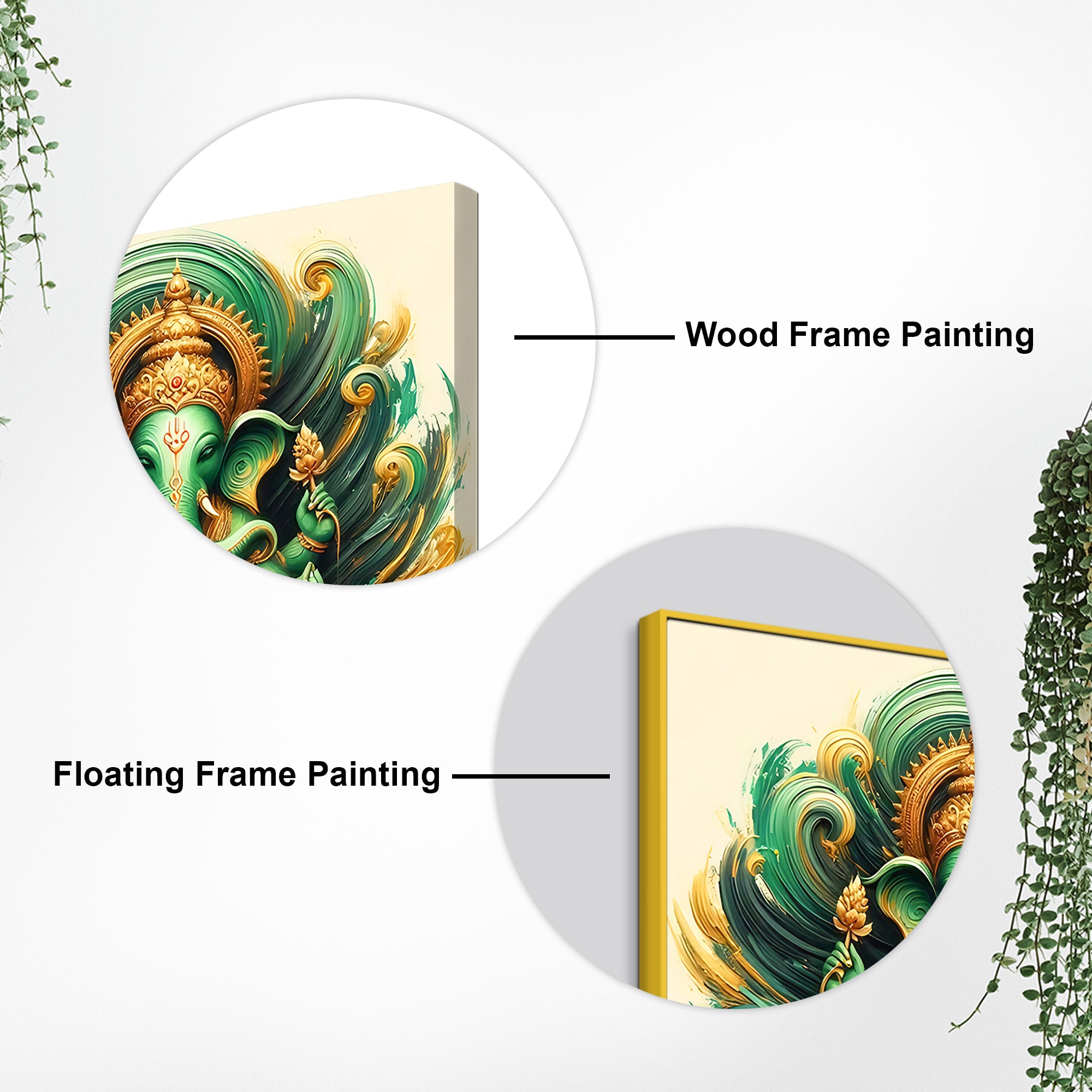 Ganpati Bappa Spiritual Wall Painting