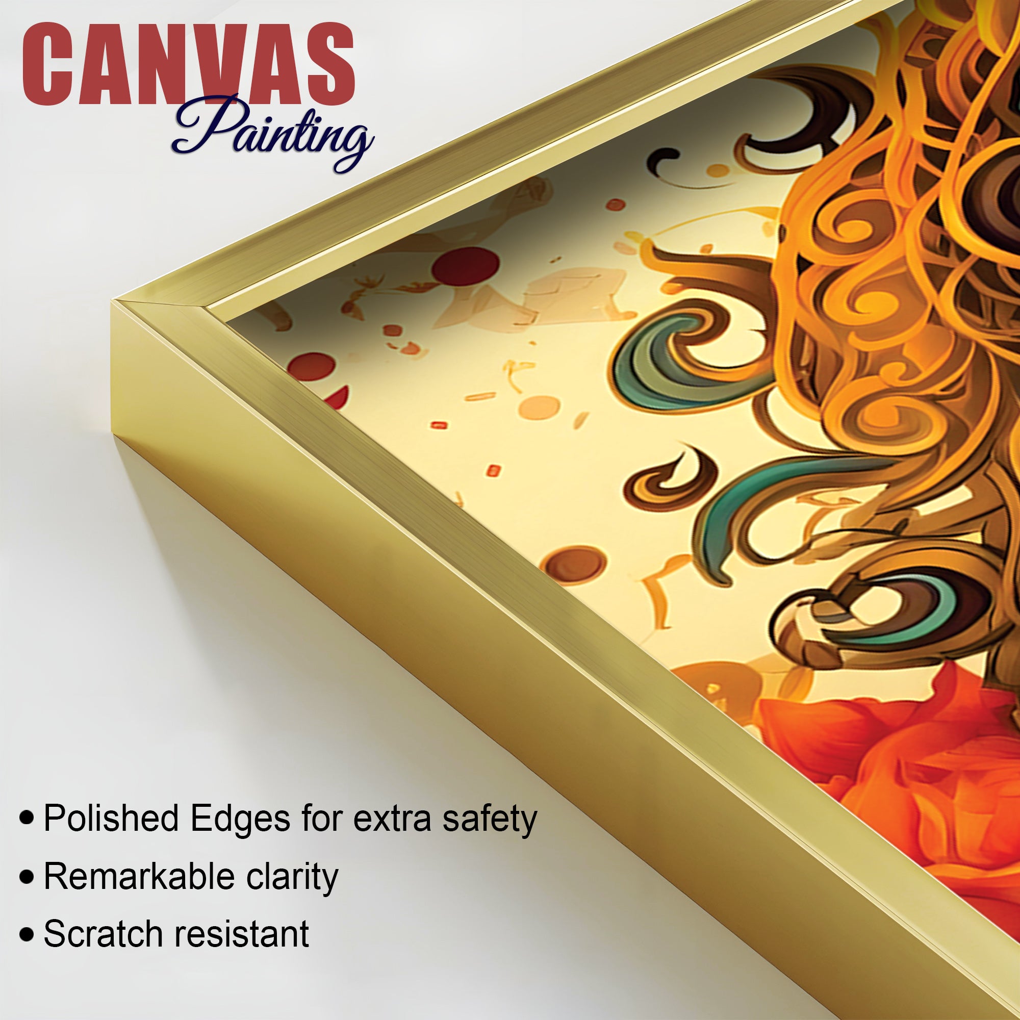 Ganpati Bappa Wall Art Canvas Painting