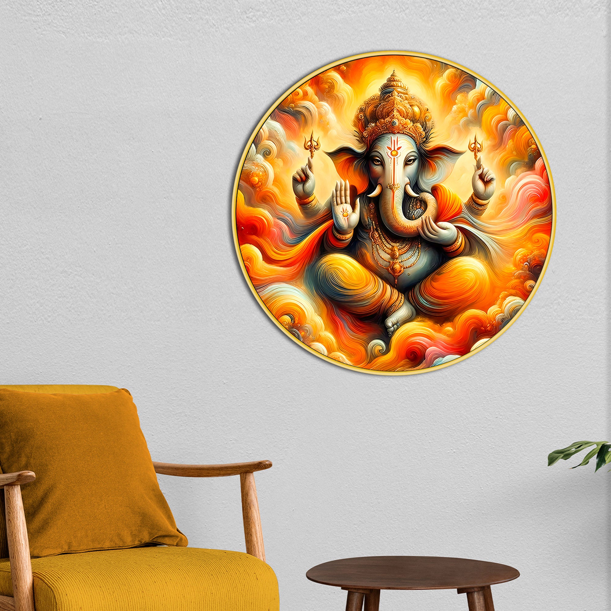 ganpati-round-canvas-painting-for-home-decor