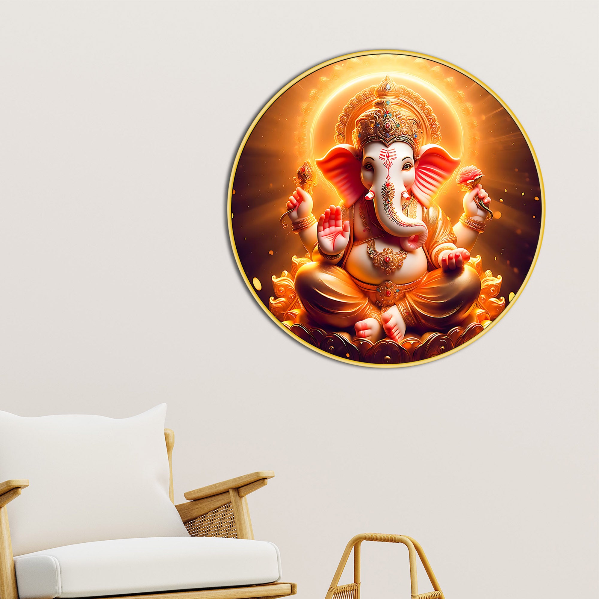ganpati-round-spiritual-canvas-painting