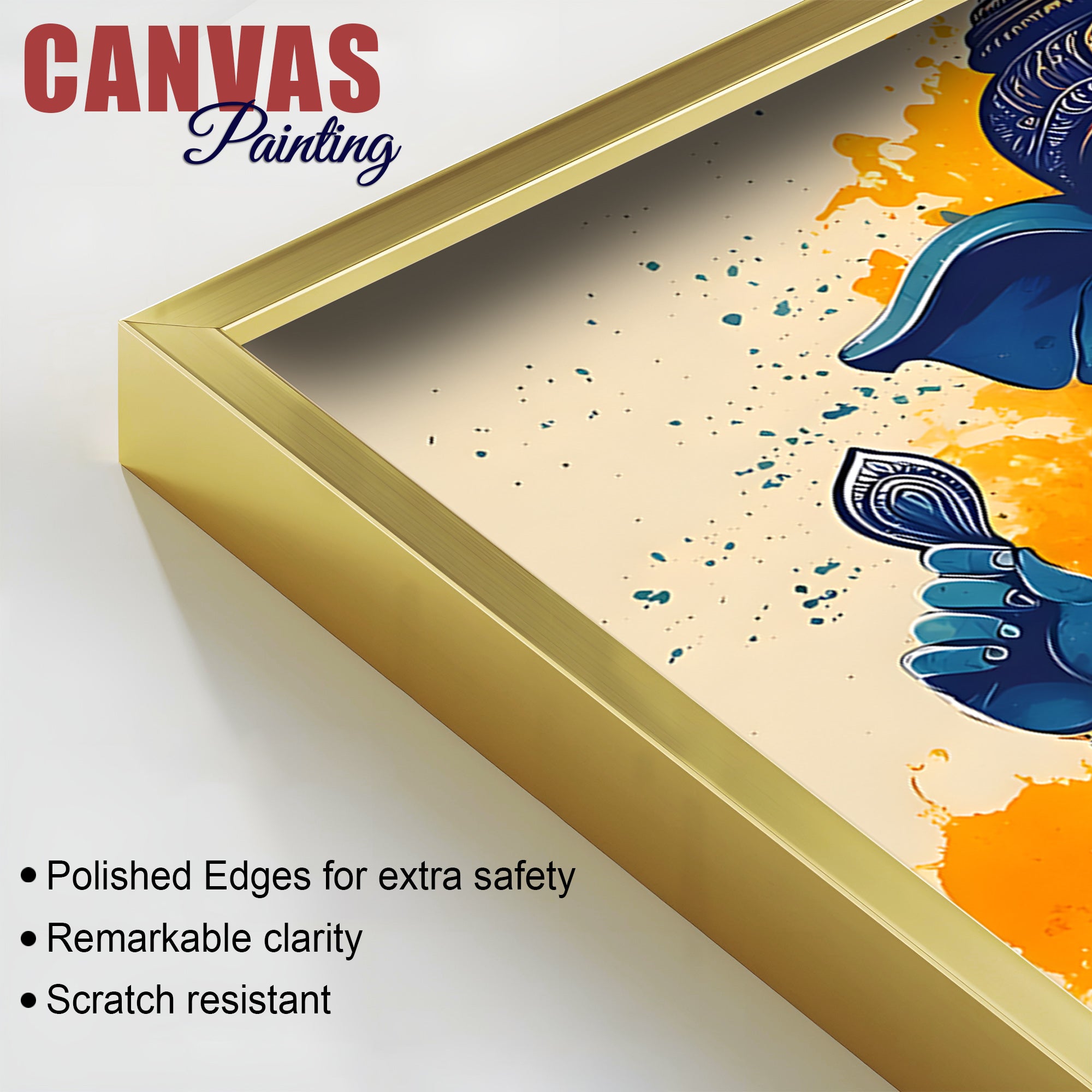 Ganpati Wall Décor Painting for Home & Temple