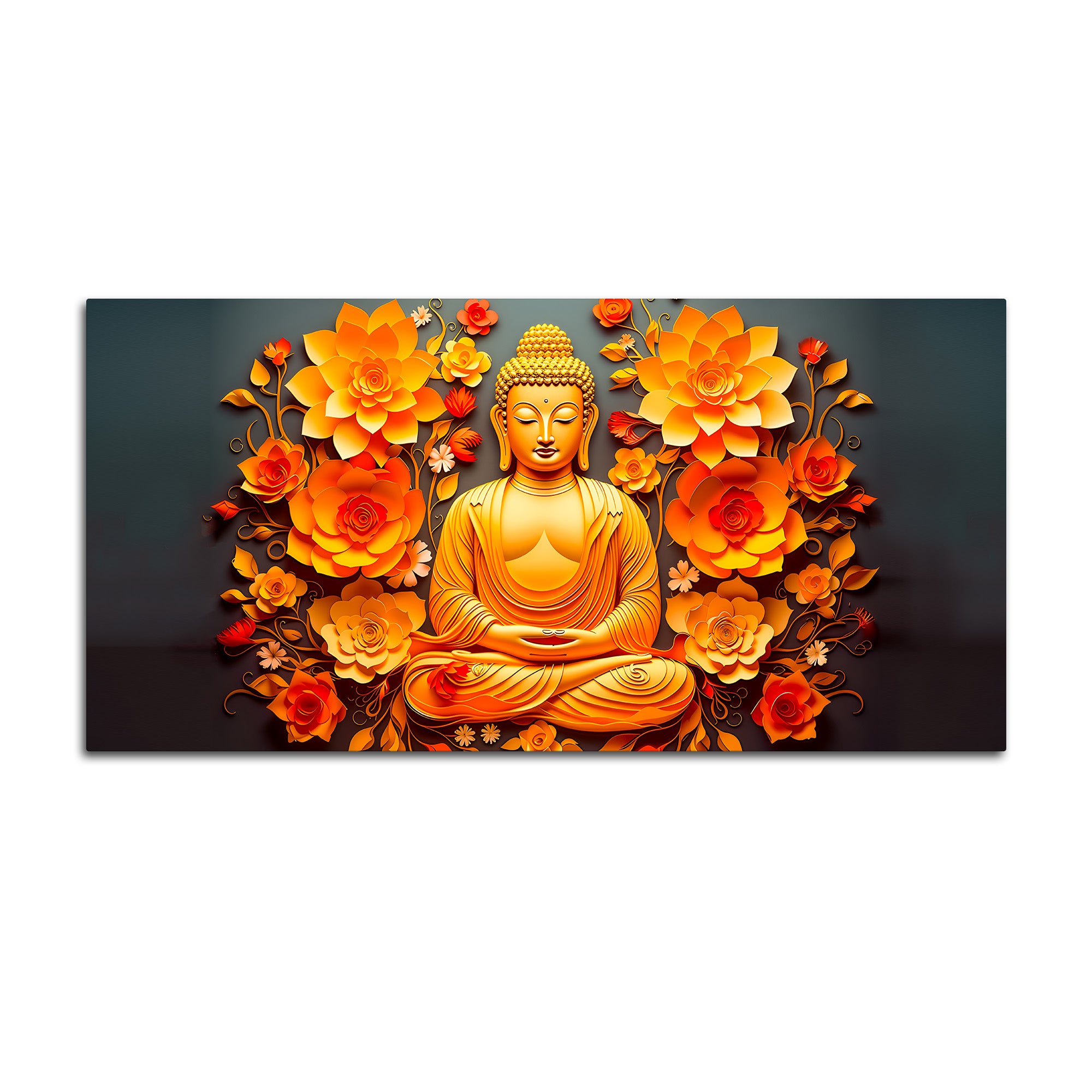Gautam Buddha Elegant Wall Canvas Painting for Calm Home Decor