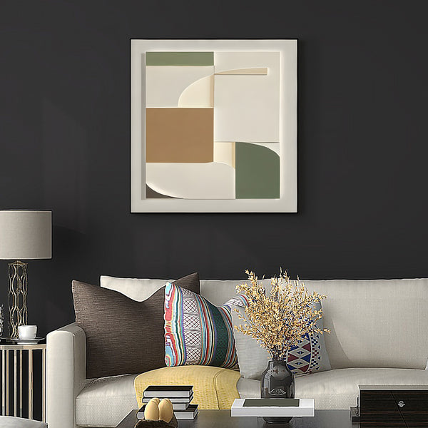 Geometric Abstract Layered Design 3D Wall Art Home Decor