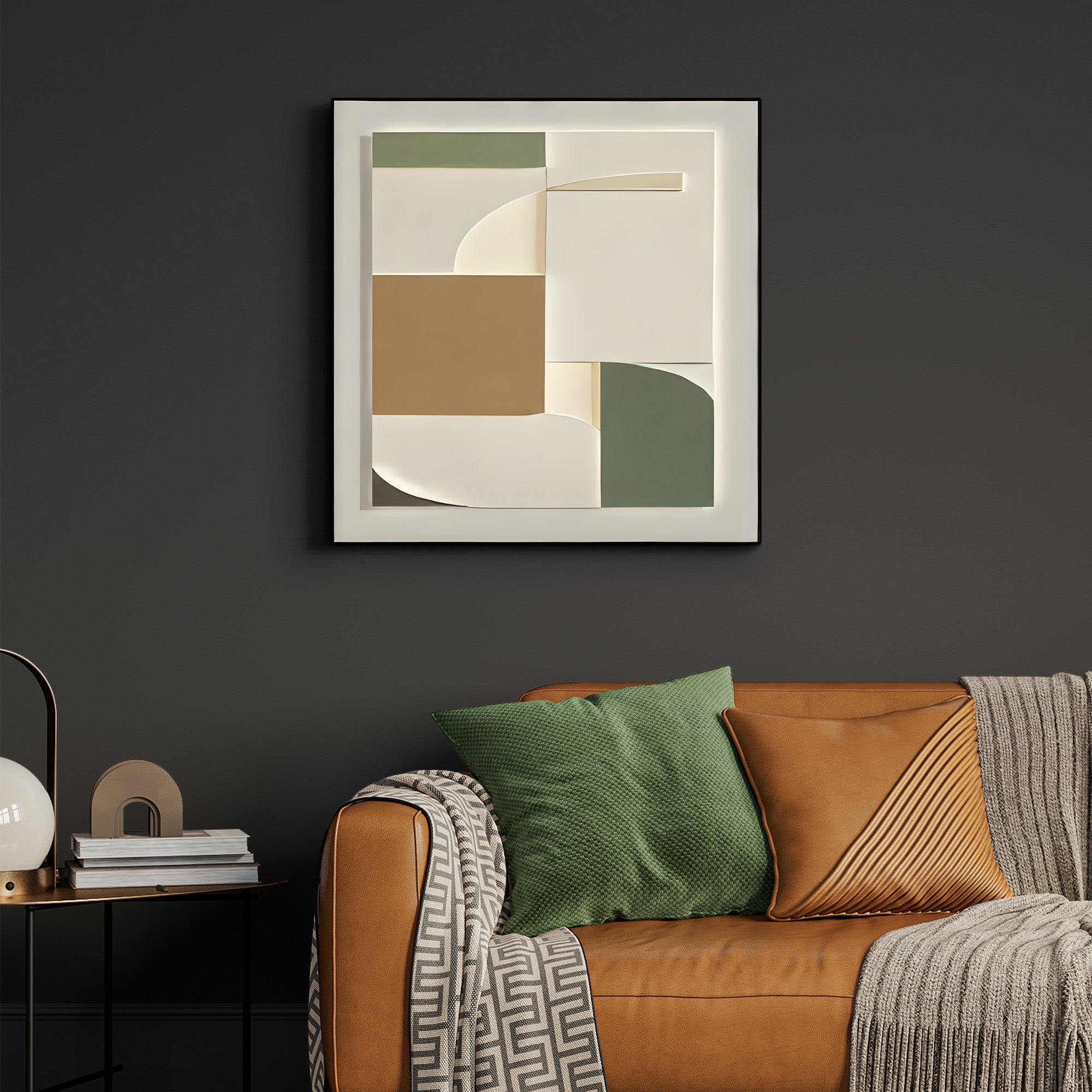 Geometric Abstract Layered Design 3D Wall Art Home Decor