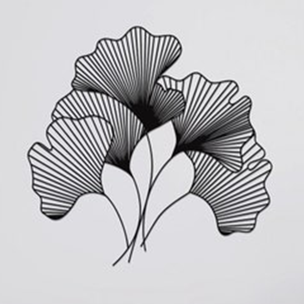 GInkgo BIloba Leaf Wall Metal Art Decor