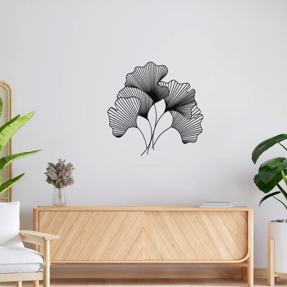 GInkgo BIloba Leaf Wall Metal Art Decor