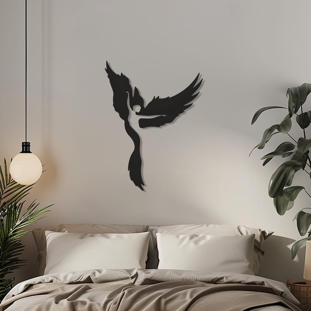 Girl Dancing inside the Eagle Metal Wall Art Decor