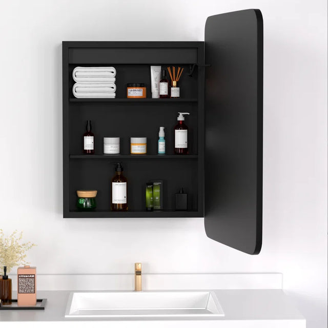 Gold Trimmed LED Mirror for Modern Bathroom