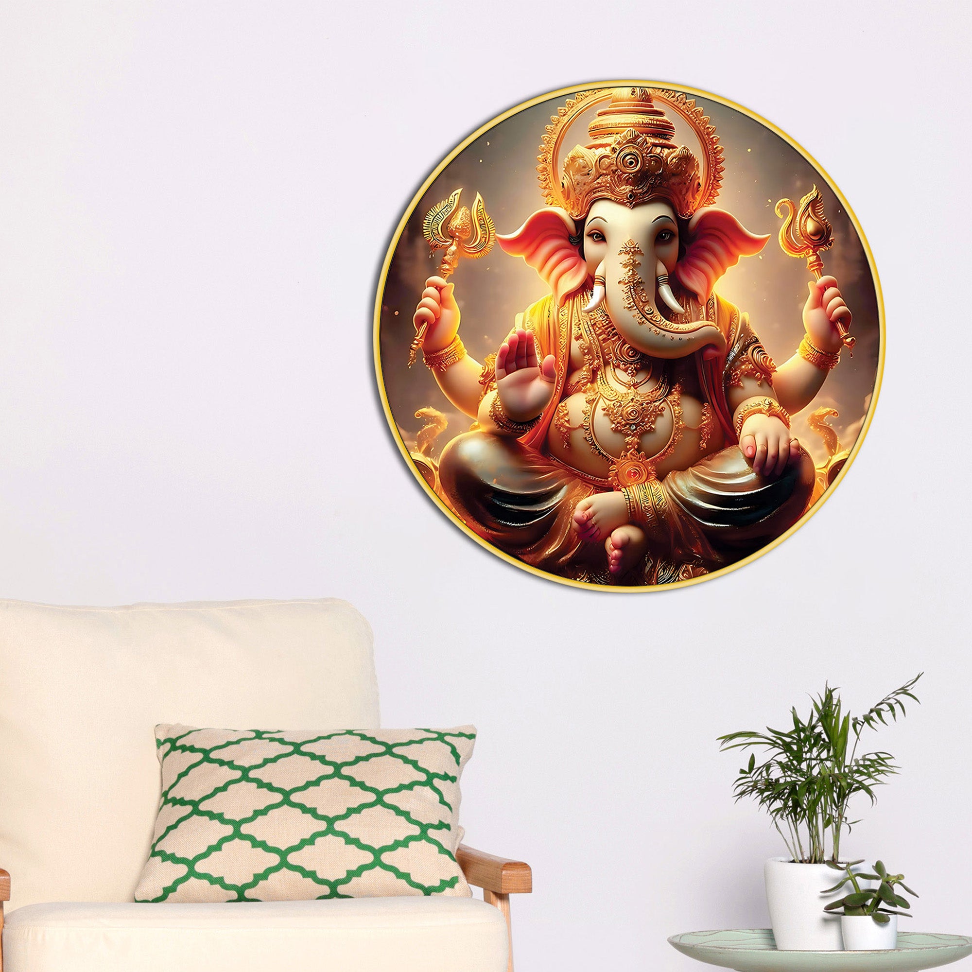 golden-ganesh-ji-canvas-painting