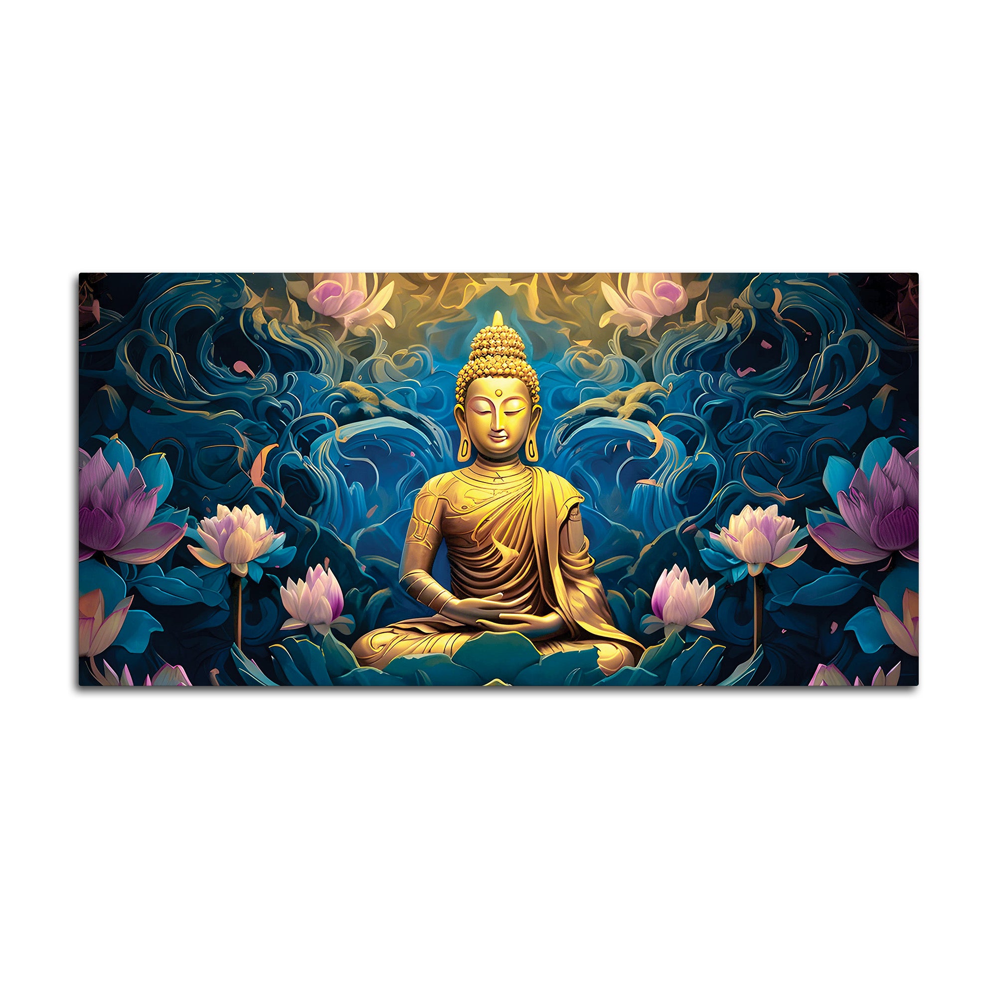 Handcrafted Style Buddha Painting for Artistic Interiors