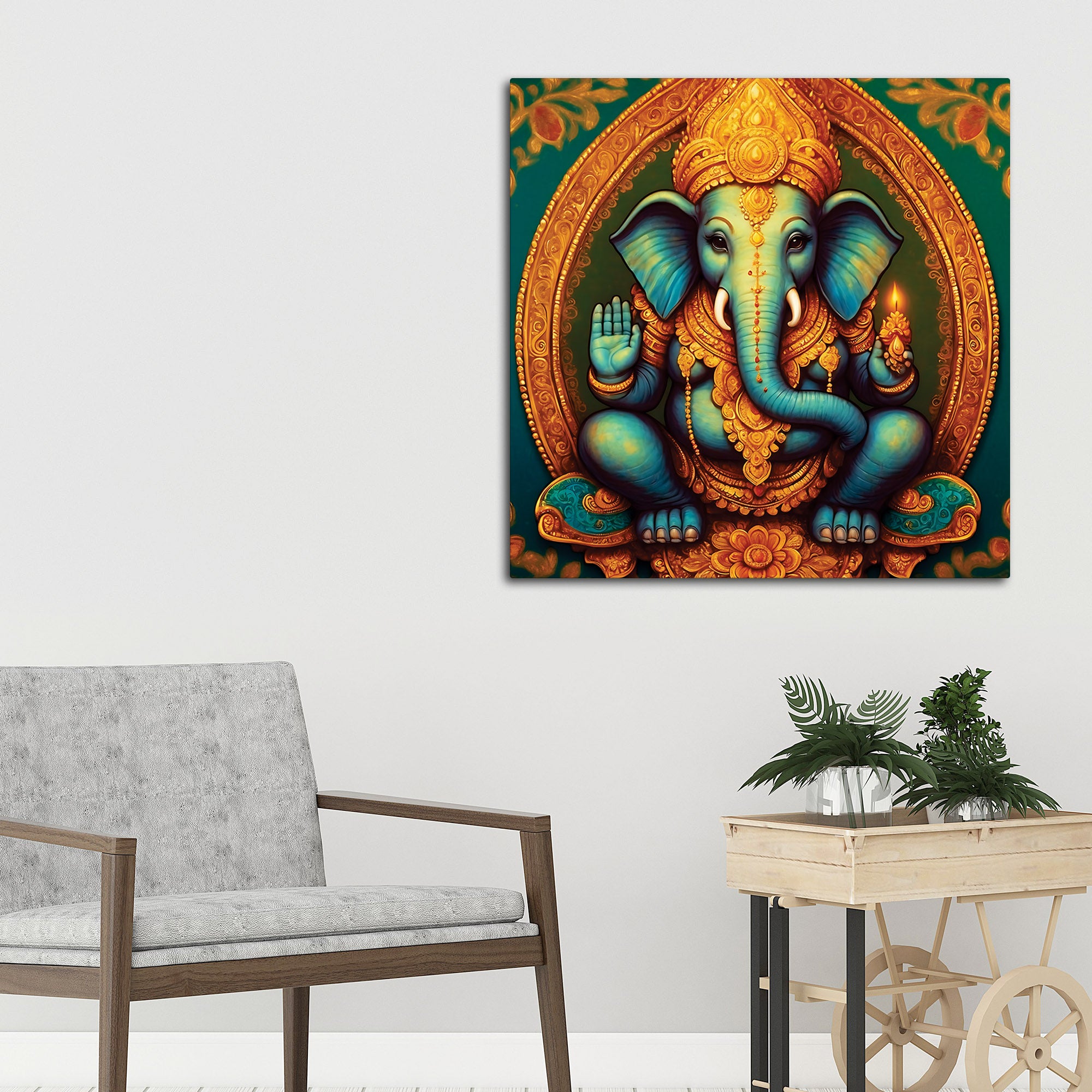 Hindu Ganesh Ji Painting